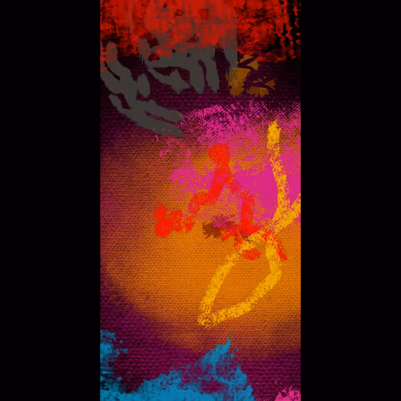 paint on the canvas I #1
