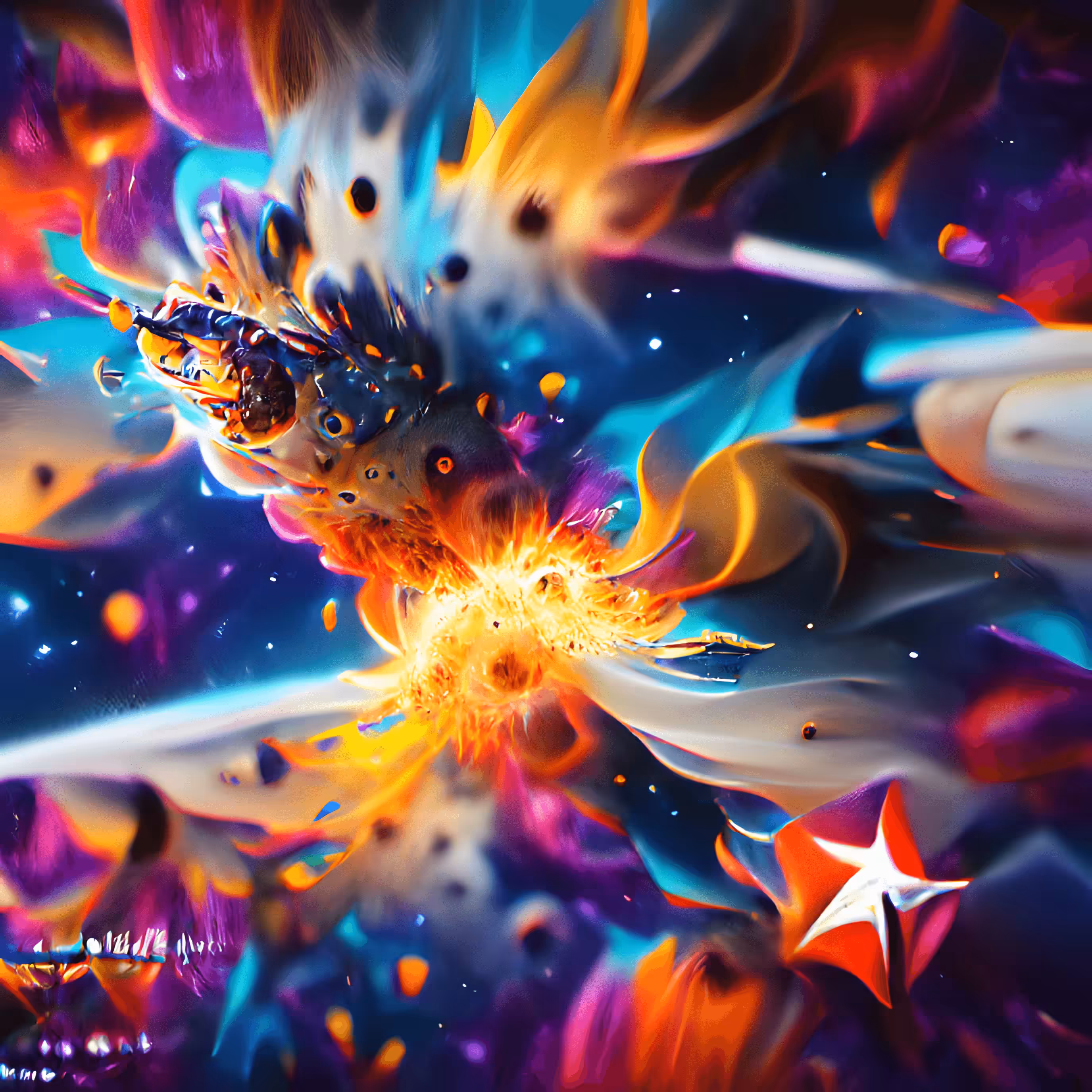 Galaxy Star Explosion