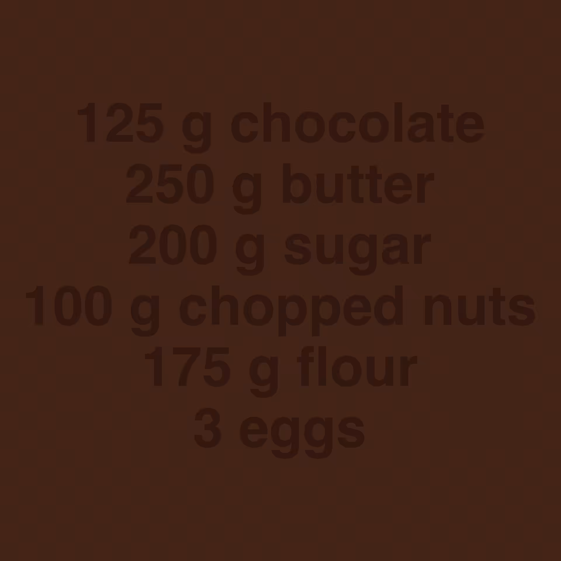 Homemade brownies