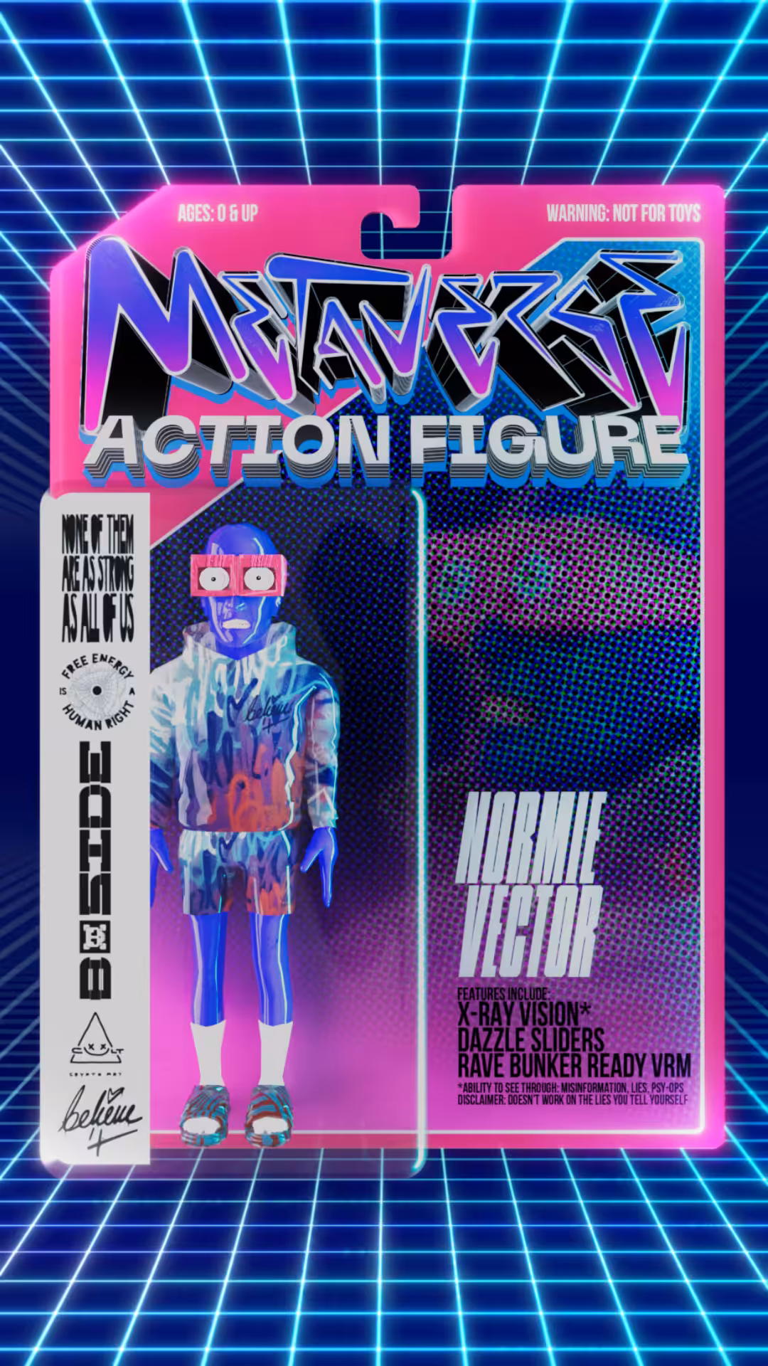 Metaverse Action Figure VRM // "Normie Vector" 001