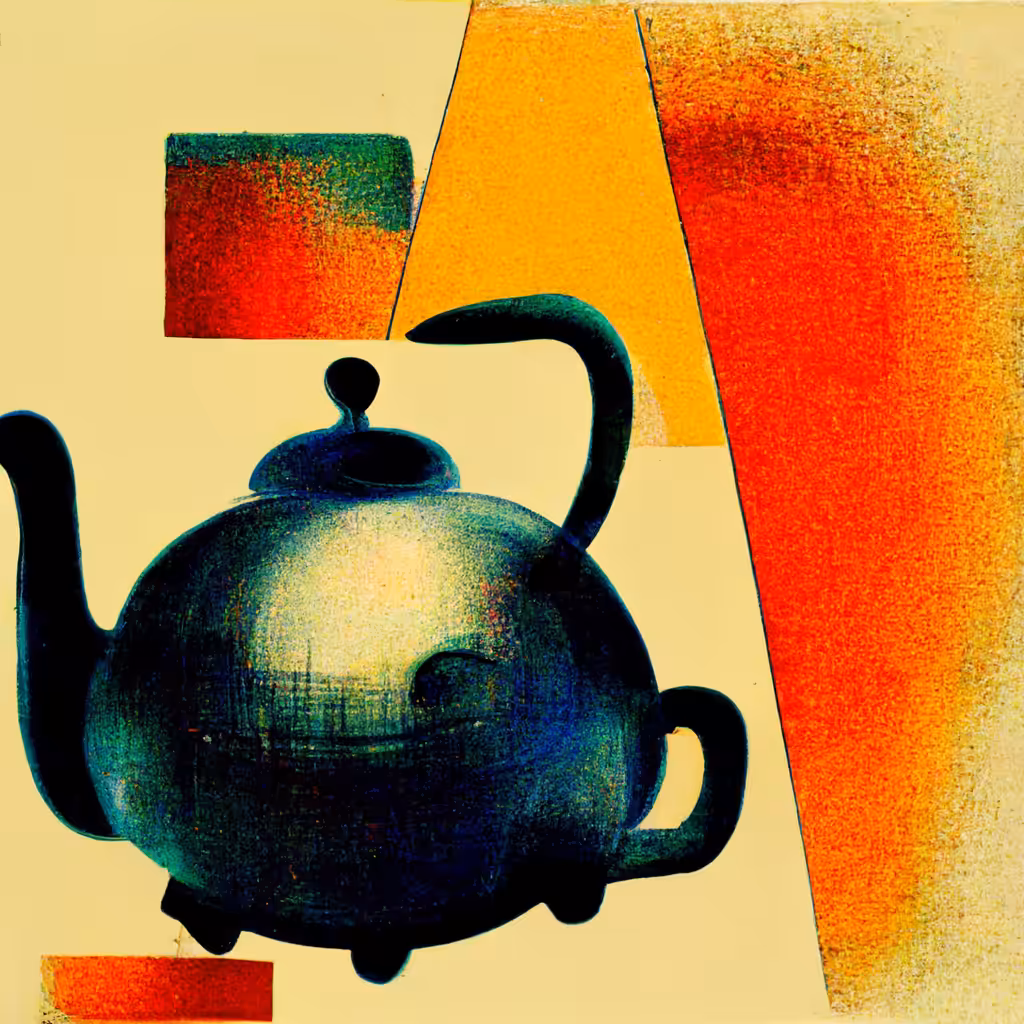 a teapot & colorblocks