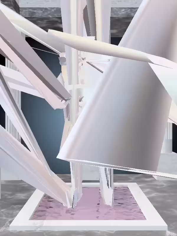 HeavenComputer: The Cheering Dusky Pale Pink Woman #6647