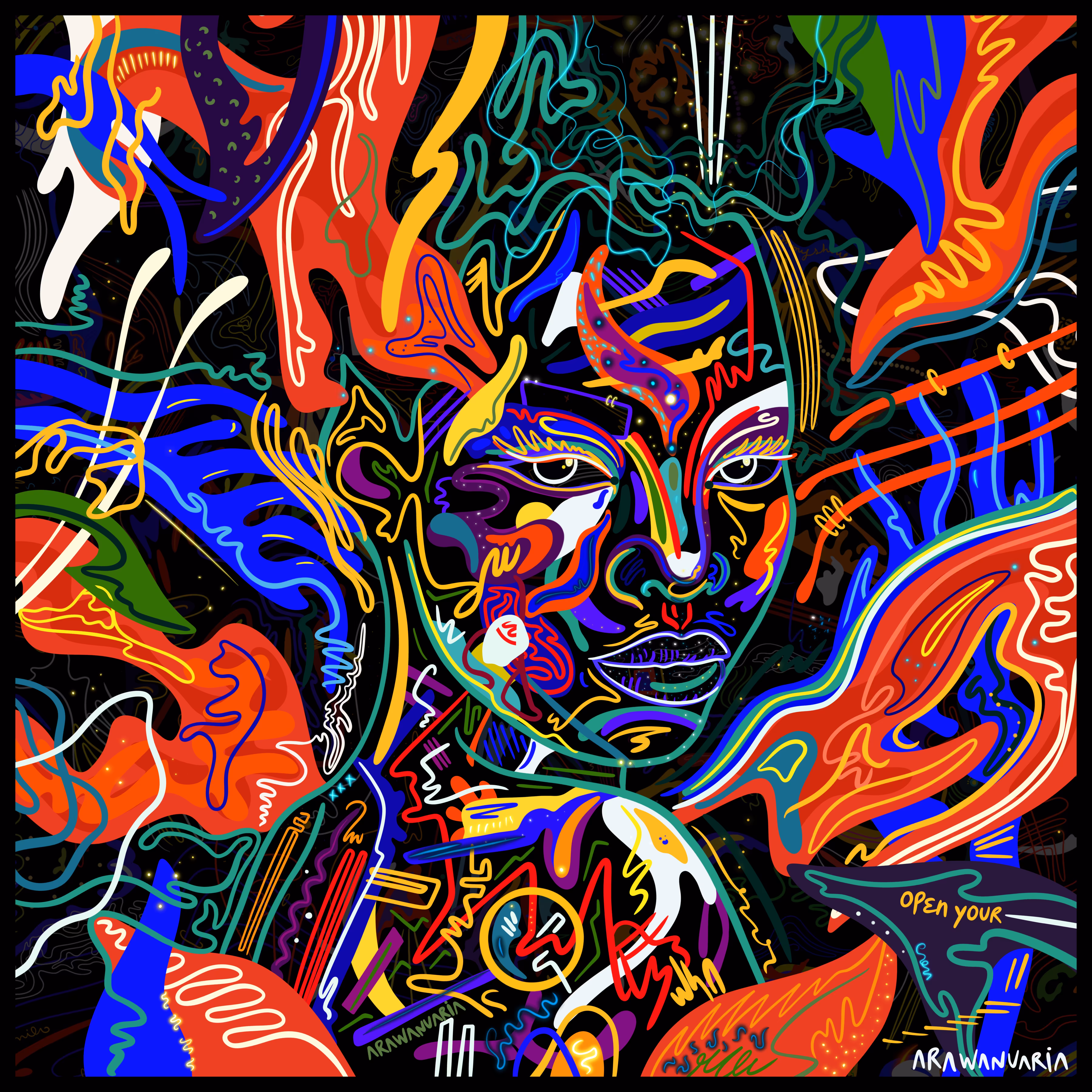 Self portrait in the jungle