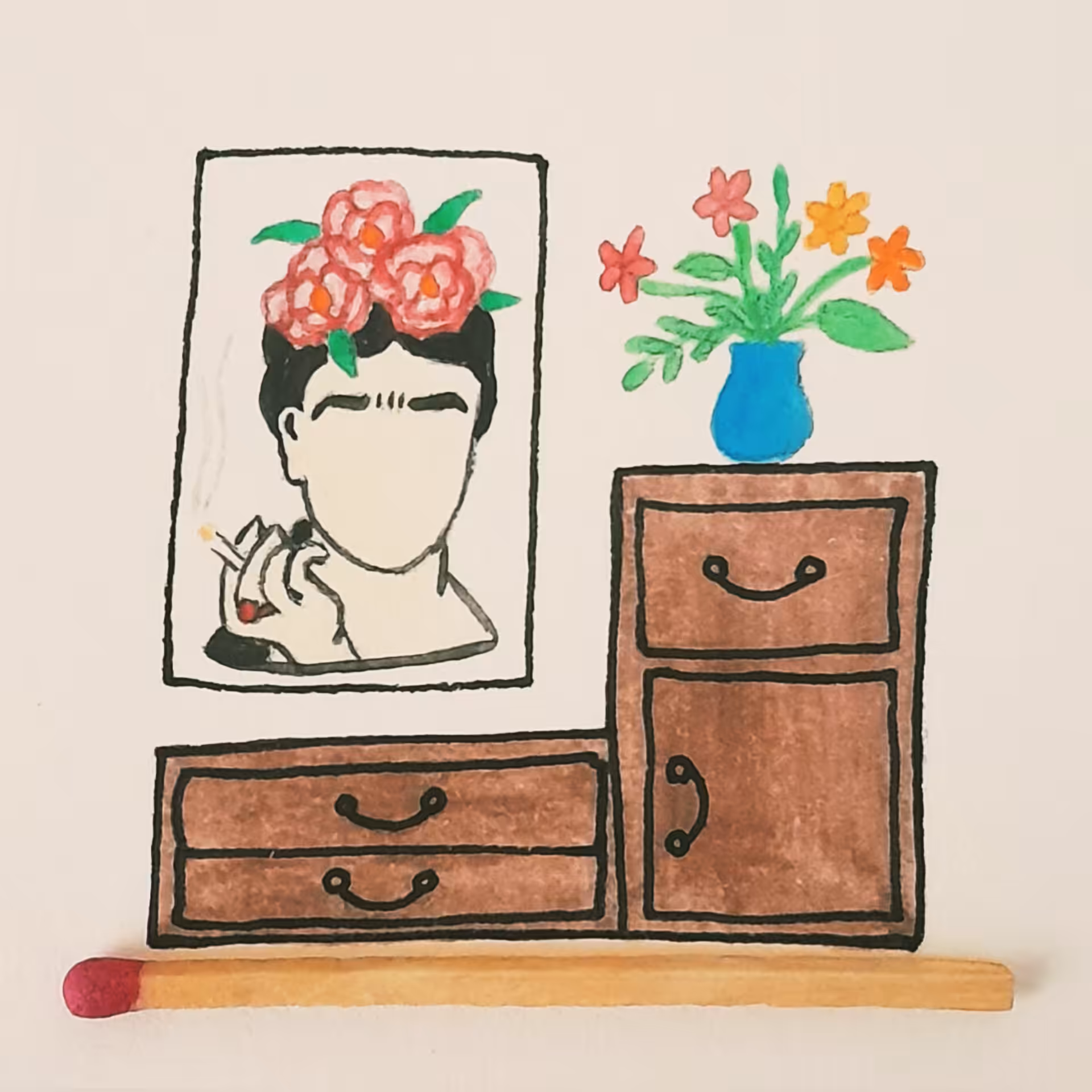  Matchstick: Flower 28
