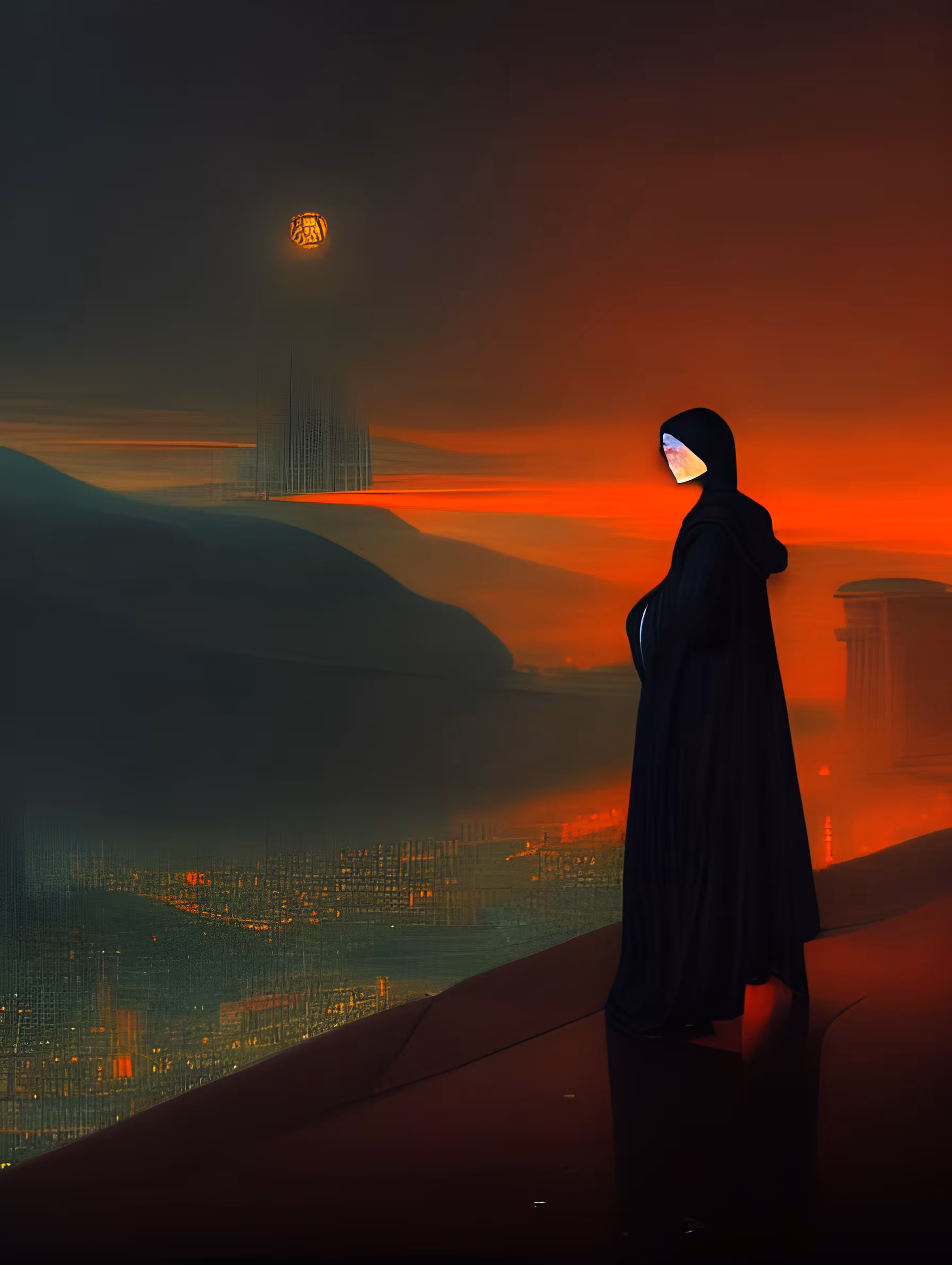 Looking Over The City In Mourning