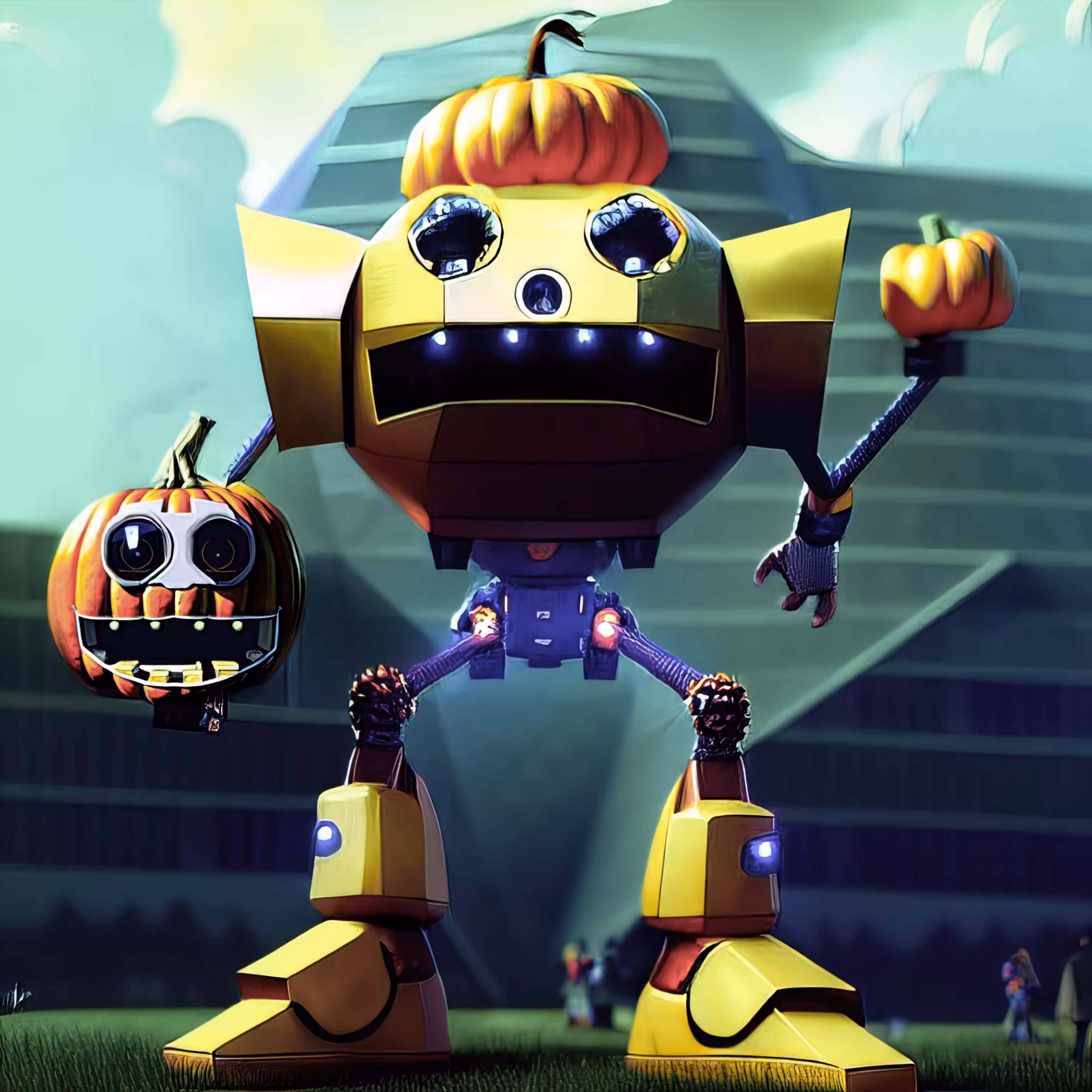 robot labu purut