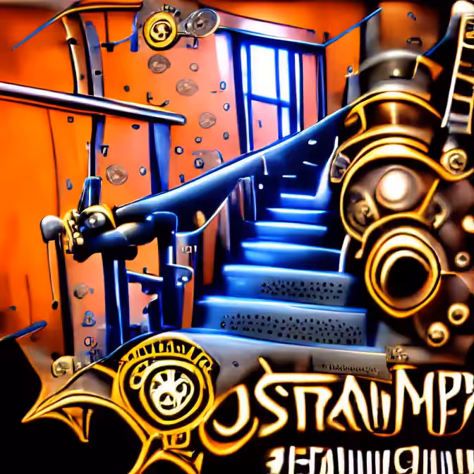 Steampunk Stairway 1