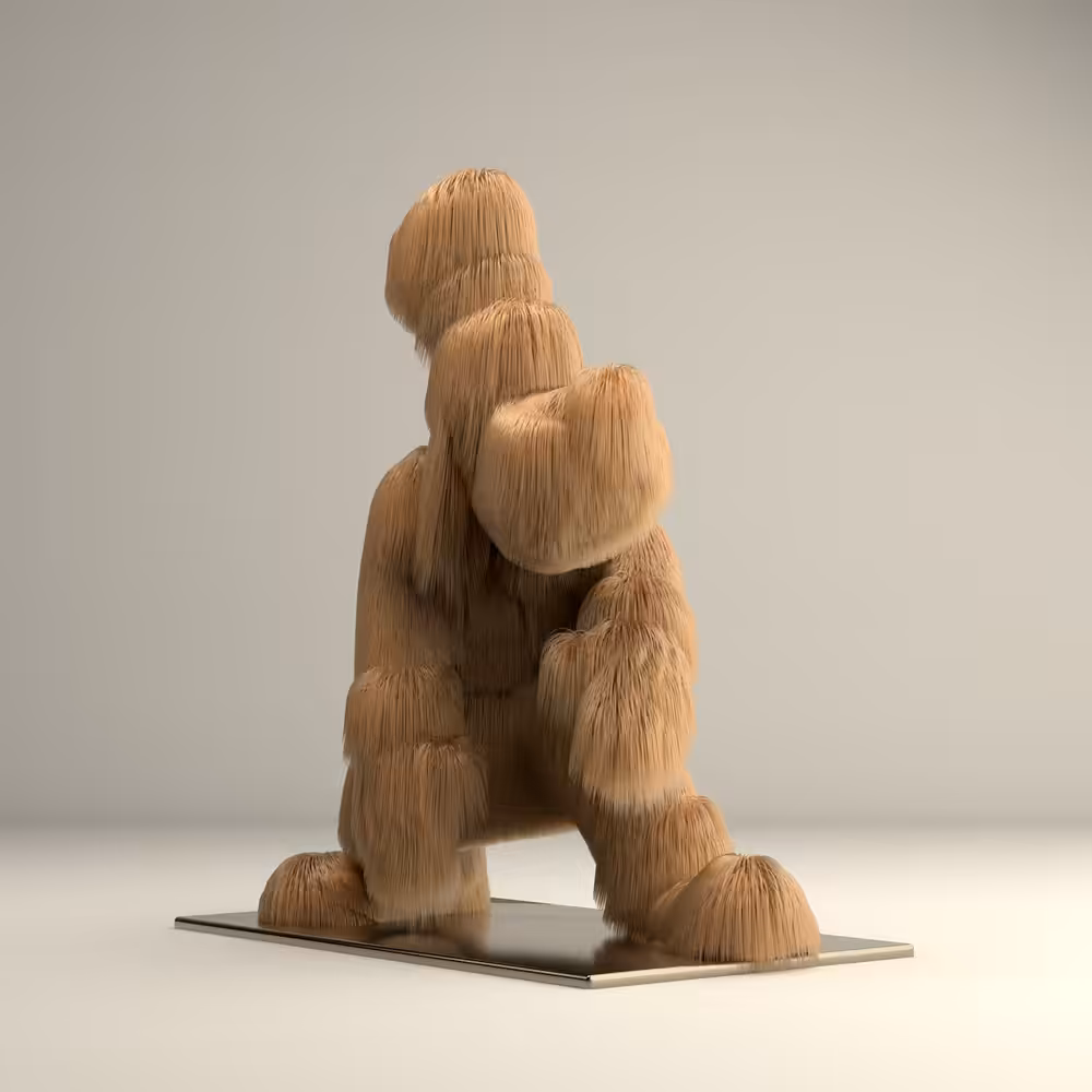 Giant Surfing Yeti