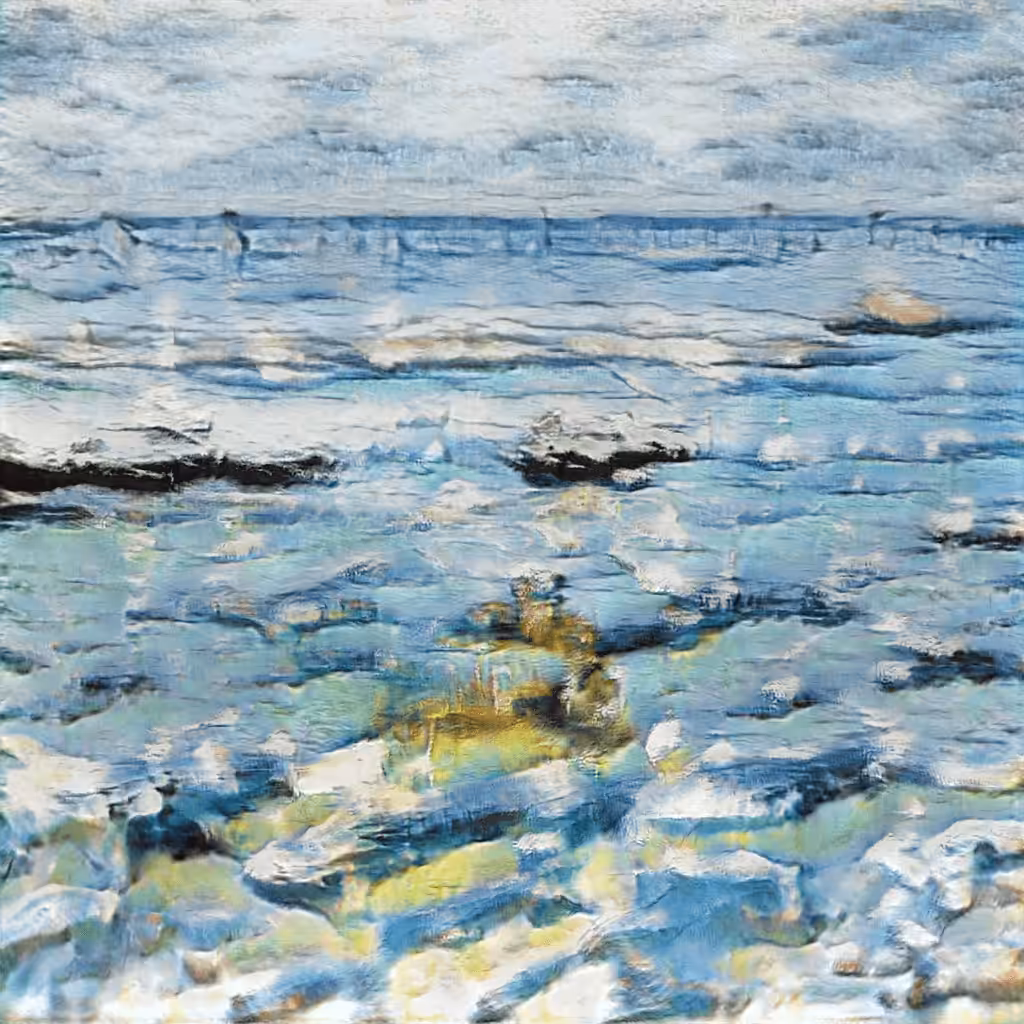 AI Imagination: AI imagined painting of the sea #99
