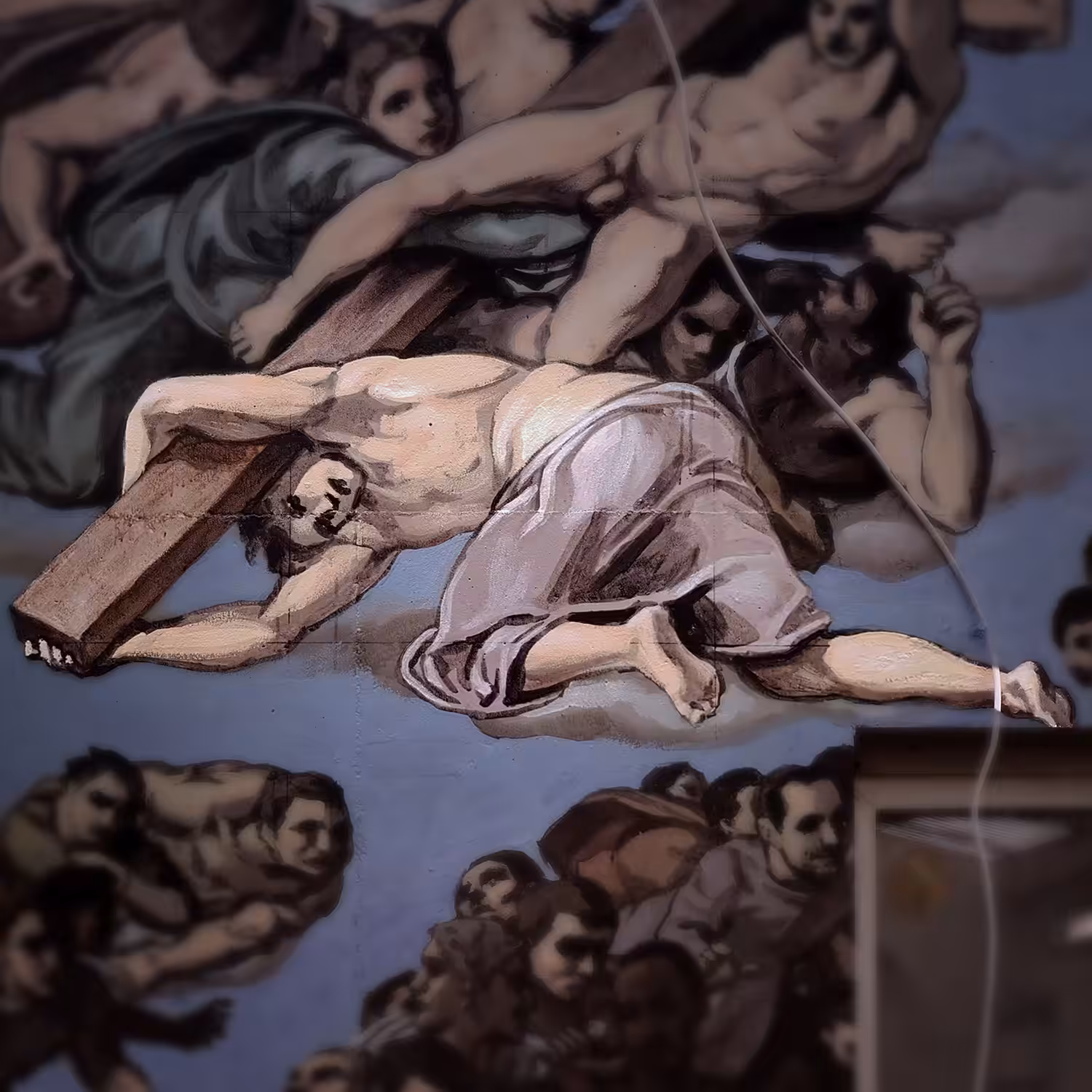 The Underground Sistine Chapel: 034 - Angel carrying the cross 3