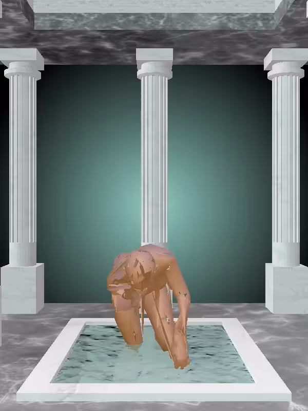 HeavenComputer: The Crawling Metallic Brick Woman #3054