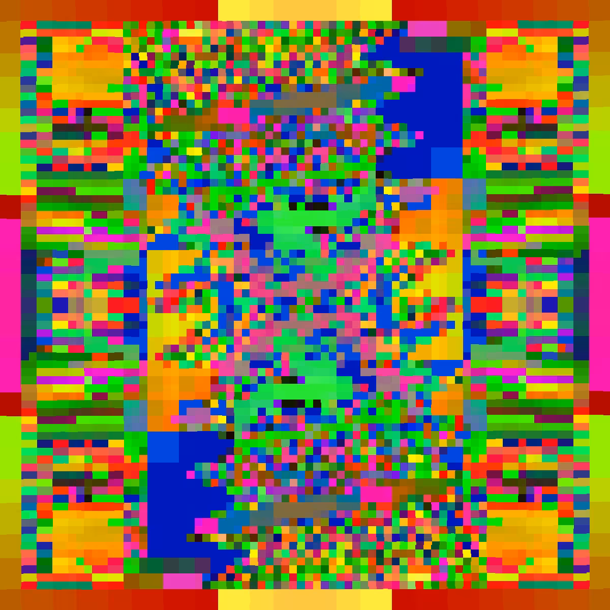 Psychedelic Dance of Pixels #36
