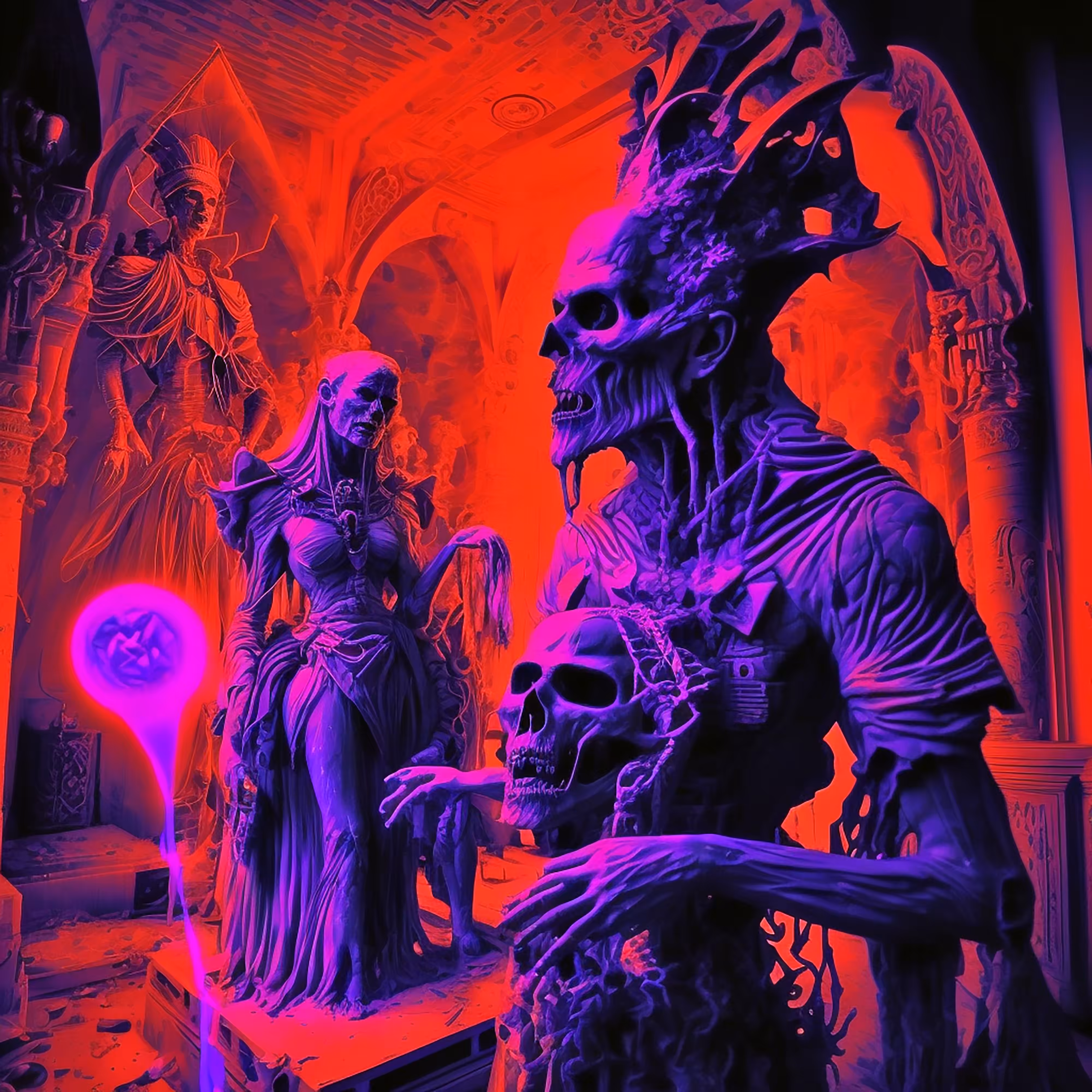 Lich King with His Queen