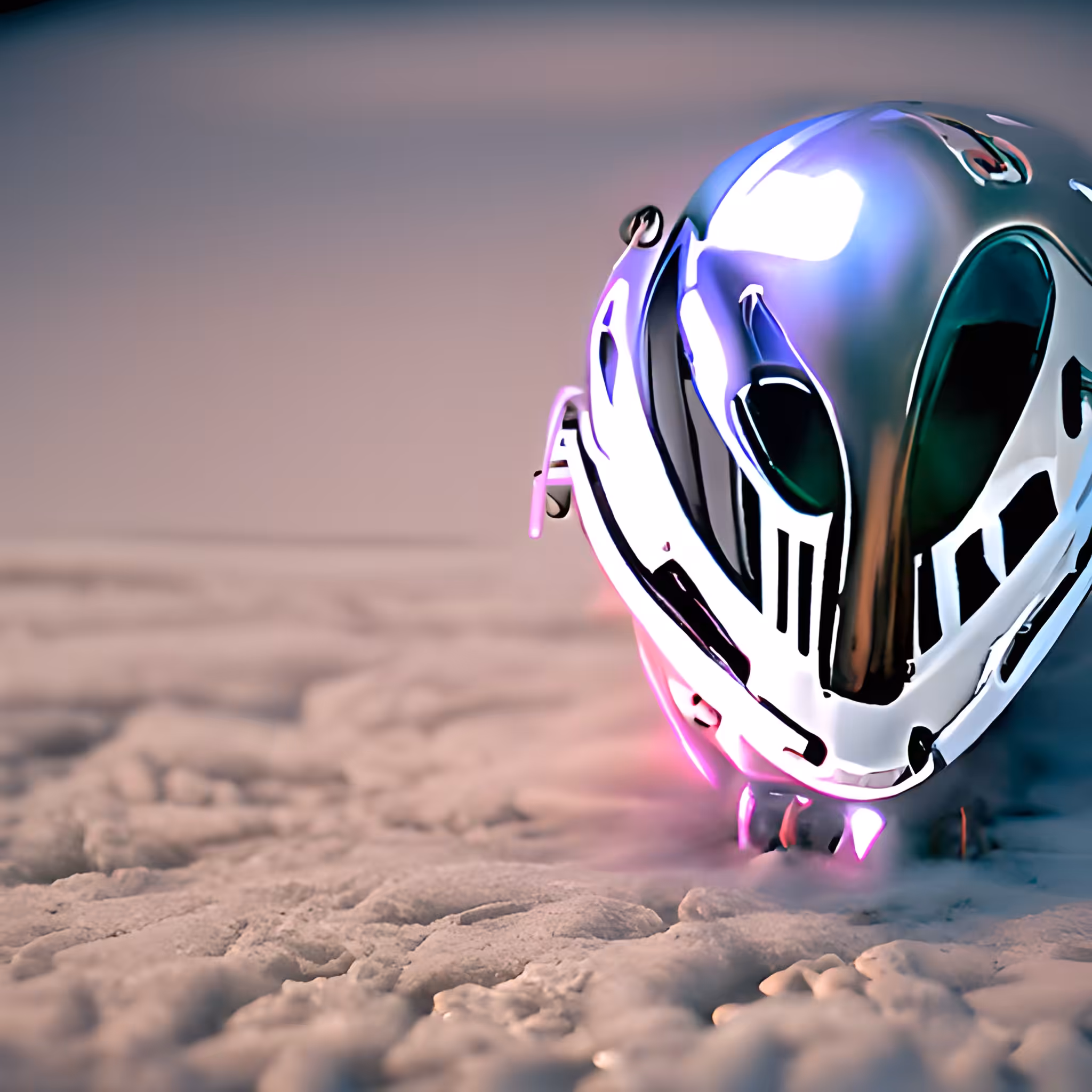 Collector's Gift - Cyber Cafe Racer Helmet