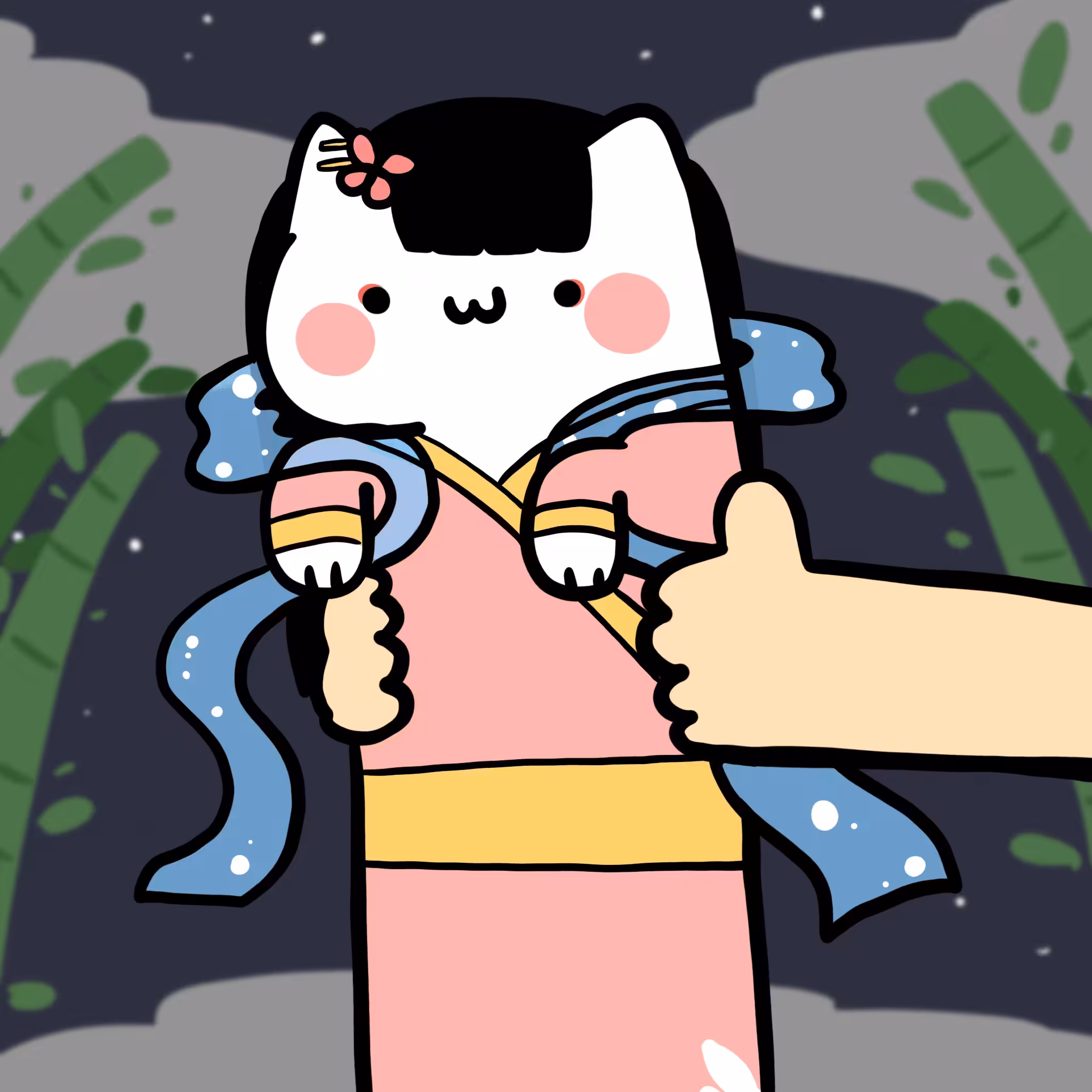 Long long moon princess cat #093
