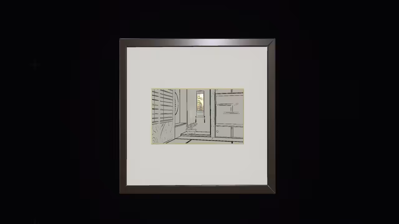 Across the frame