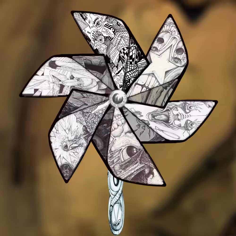 Pinwheel 81   Collaboration with  ookaswaka @ookaswaka