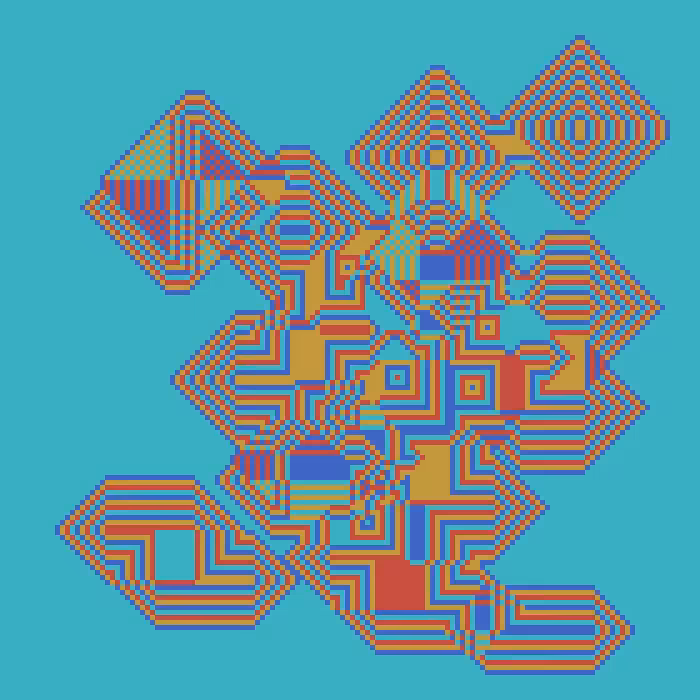 Superimposed Octagonal Pyramids #39