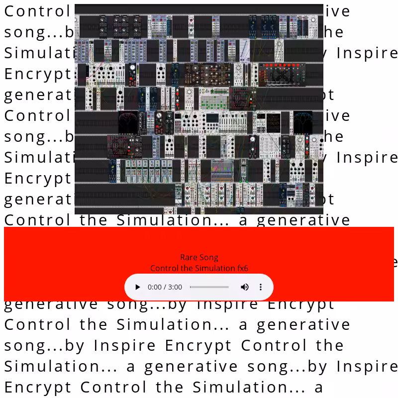 Control the Simulation generative music #4