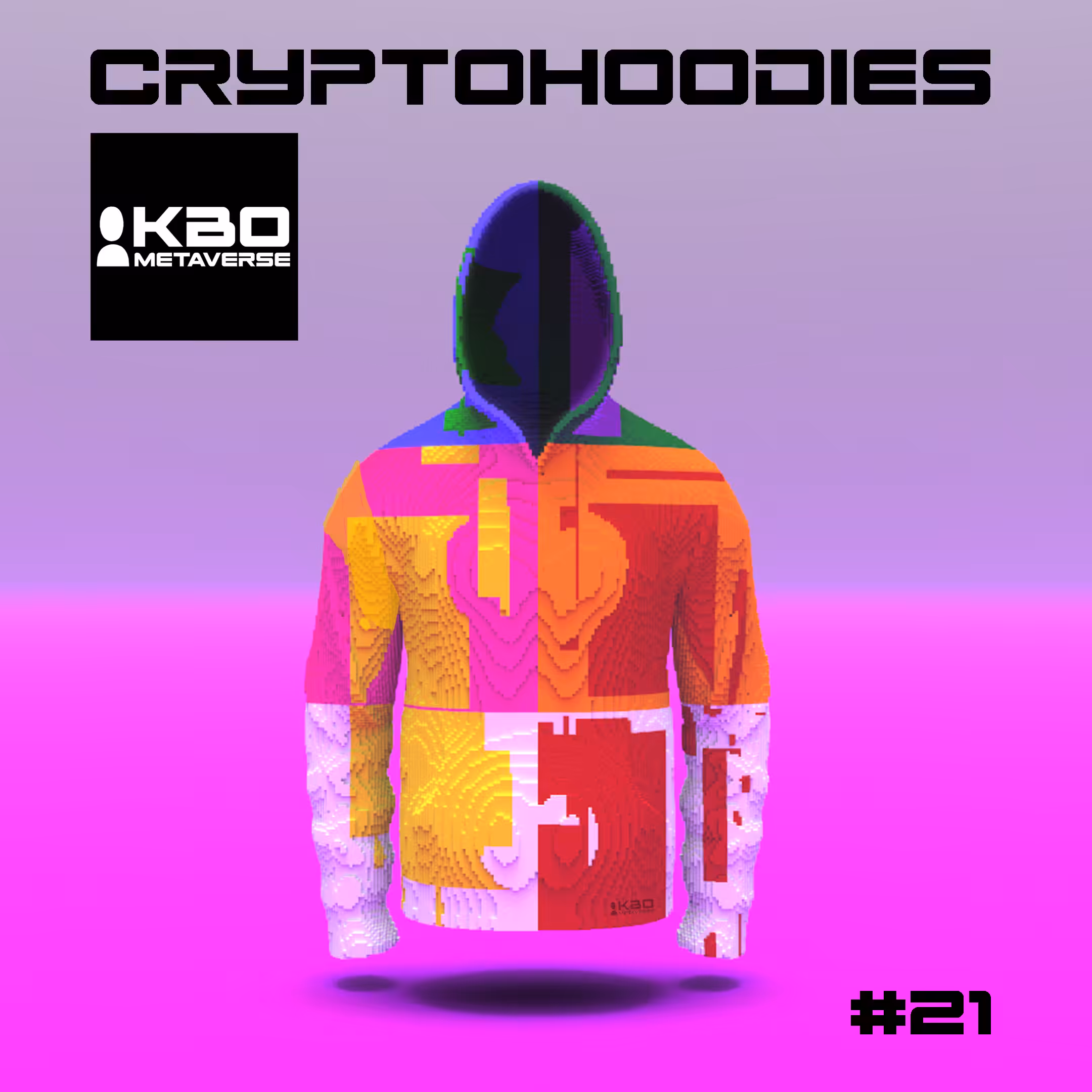 Cryptohoodies Voxelhoodie #21