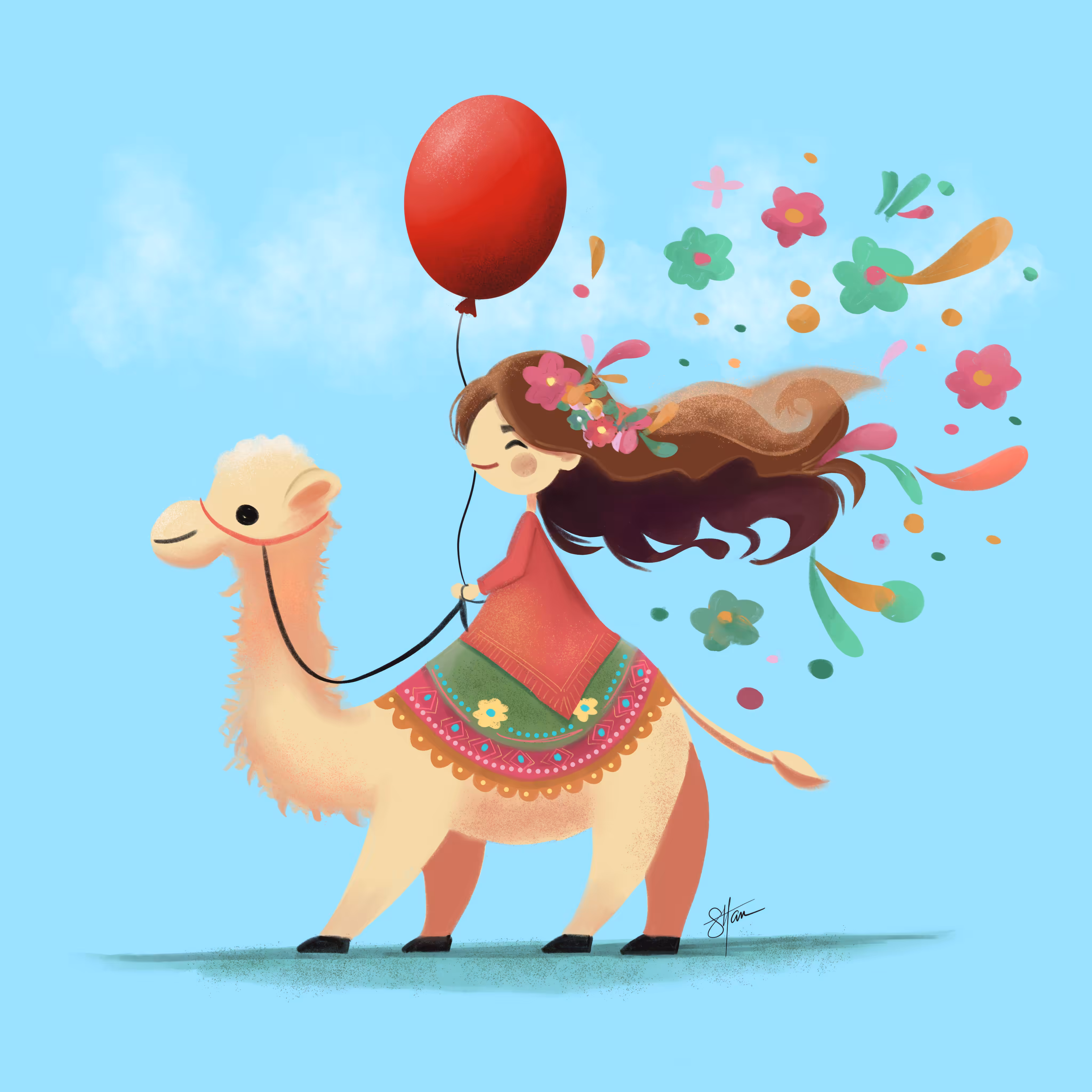 My Red Balloon on A Special Day
