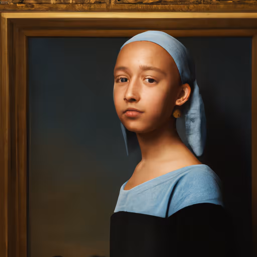 'Girls in Galleries with Pearl Earrings': Photograph #37