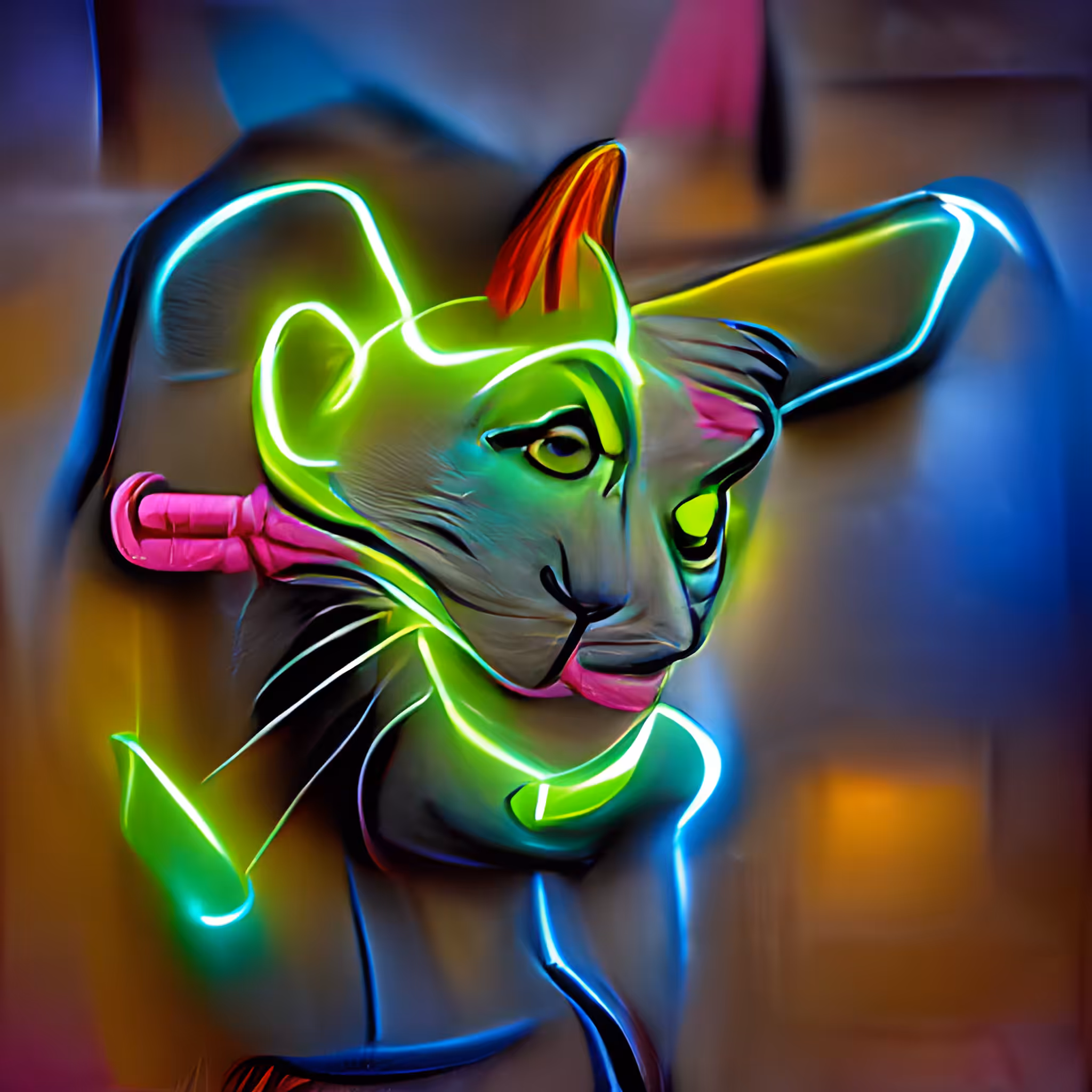 Neon Cats