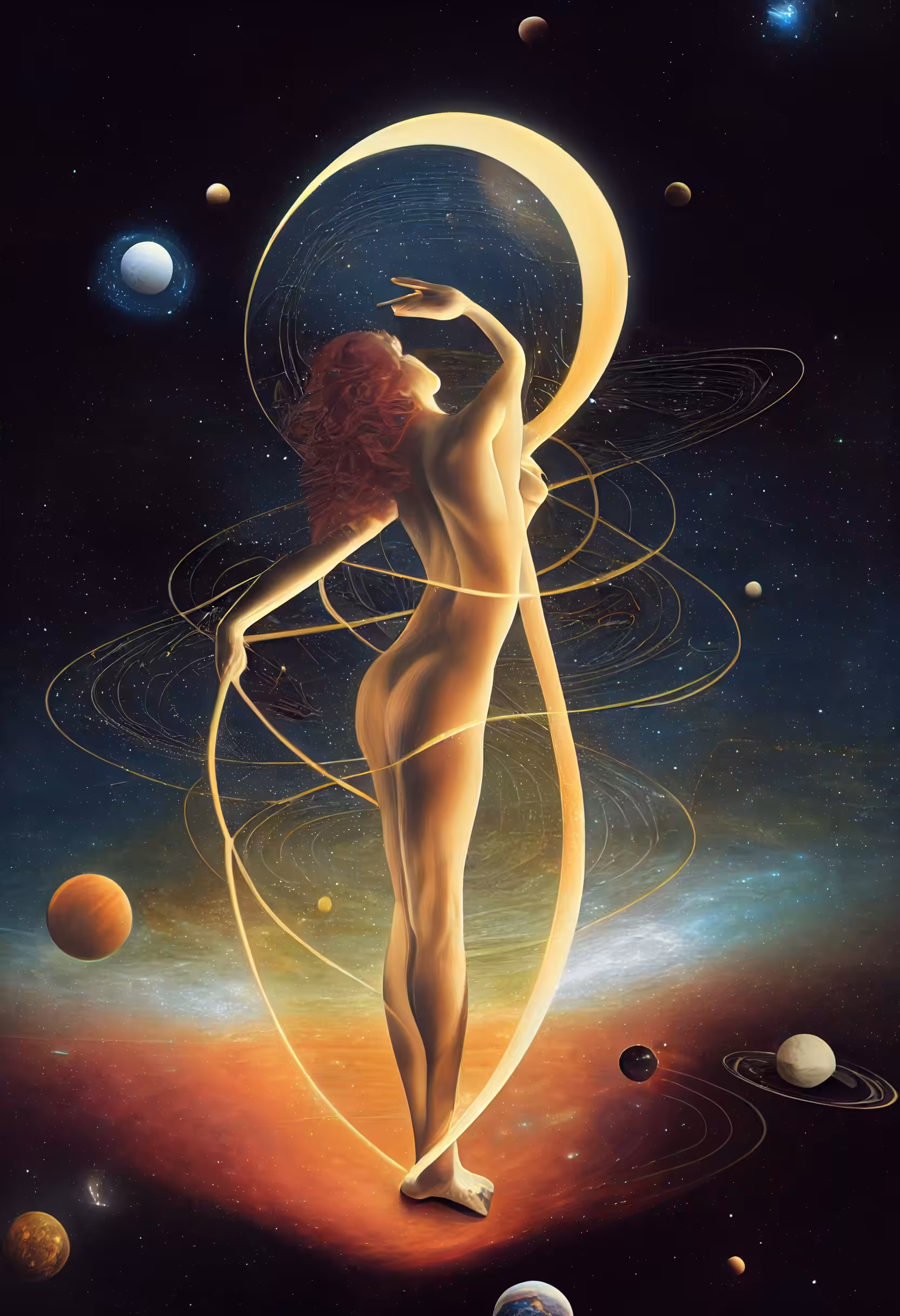 She who bends spacetime