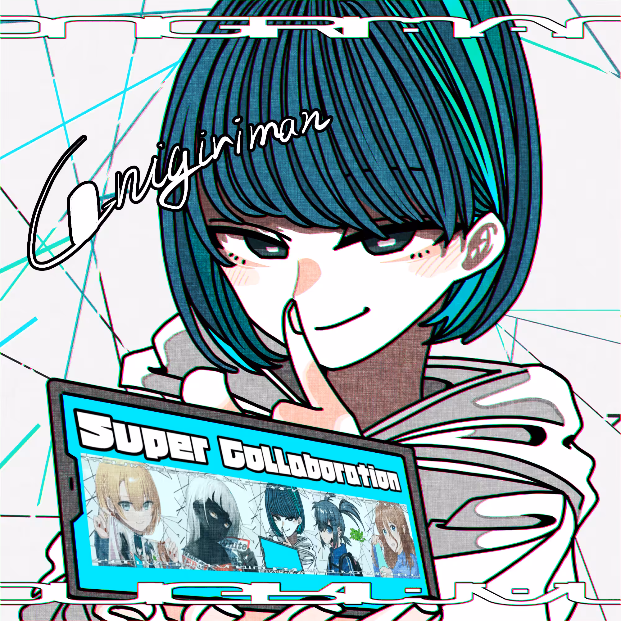 onigiriman's cute girl Collection: NEW NFT ART COLLABORATION -Onigiriman-