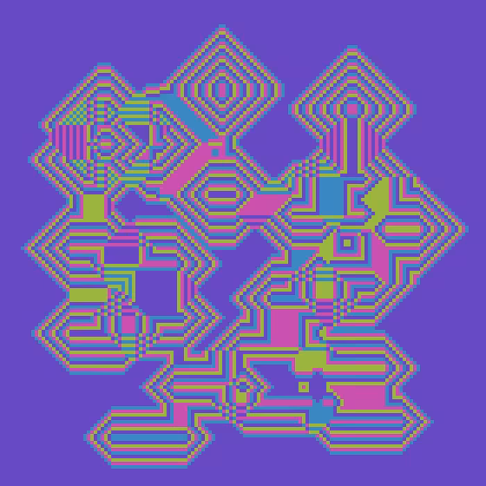 Superimposed Octagonal Pyramids #74