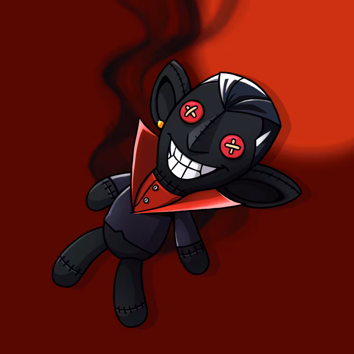 #8516 Sneaky Vampire teddy