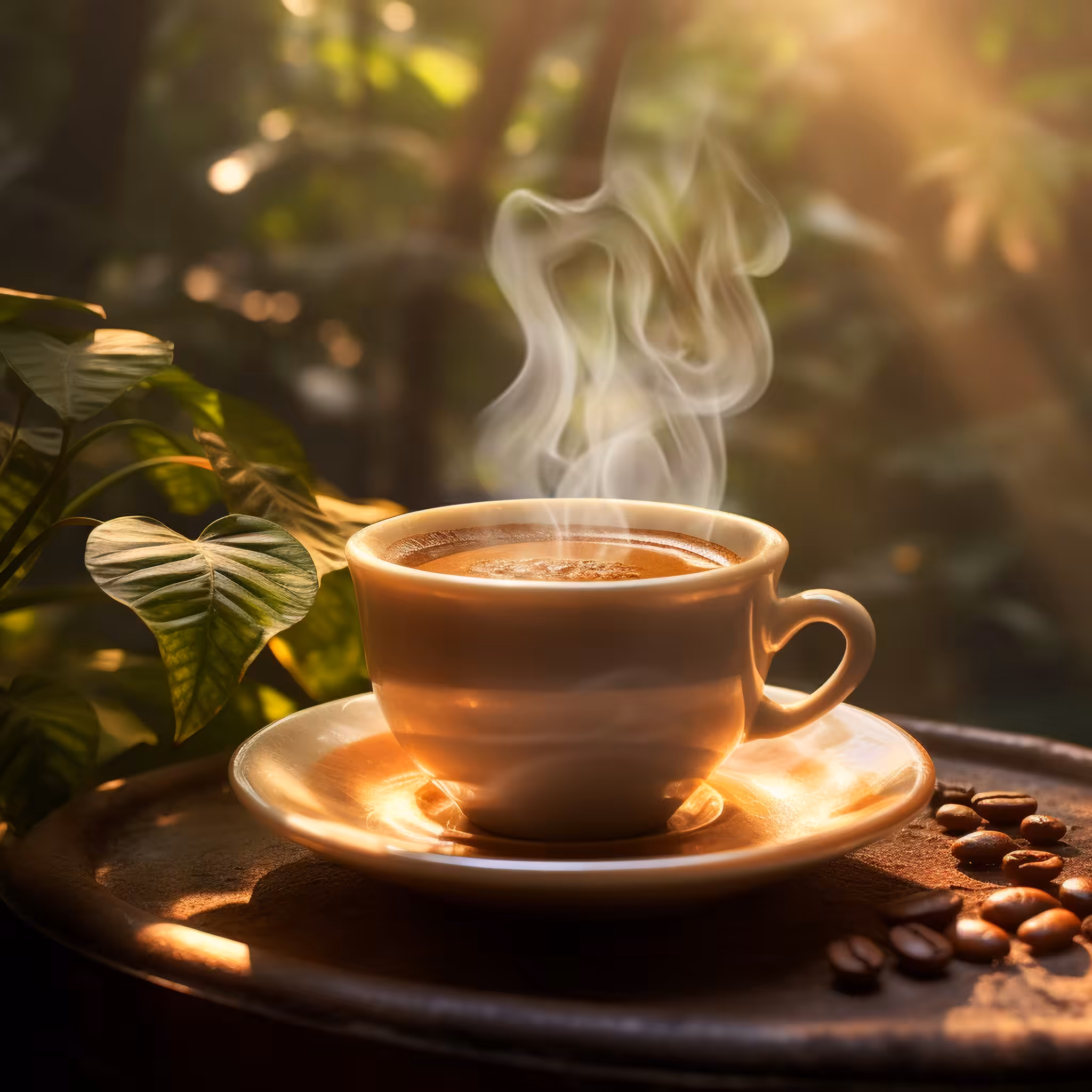 Feel the wonderful aroma of coffee together with me