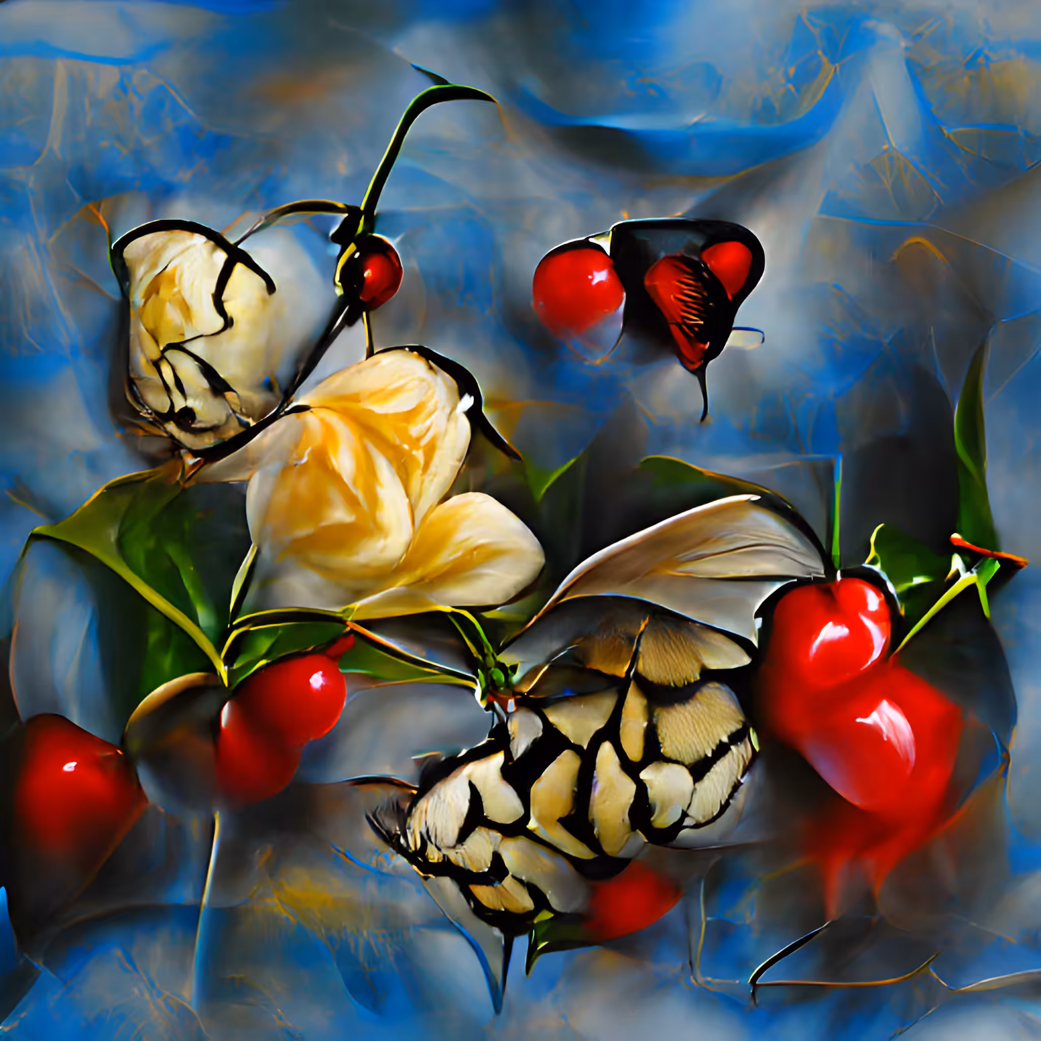 Butterflies and Cherries