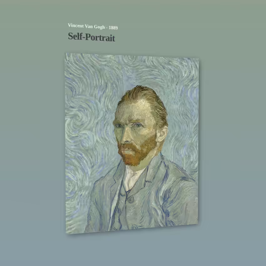 Interactive Art Serie #1 - Vincent Van Gogh: Self-Portrait (1889)