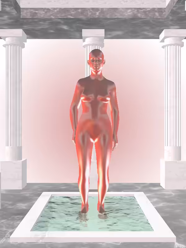 HeavenComputer: The Jumping Bright Red Woman #7193