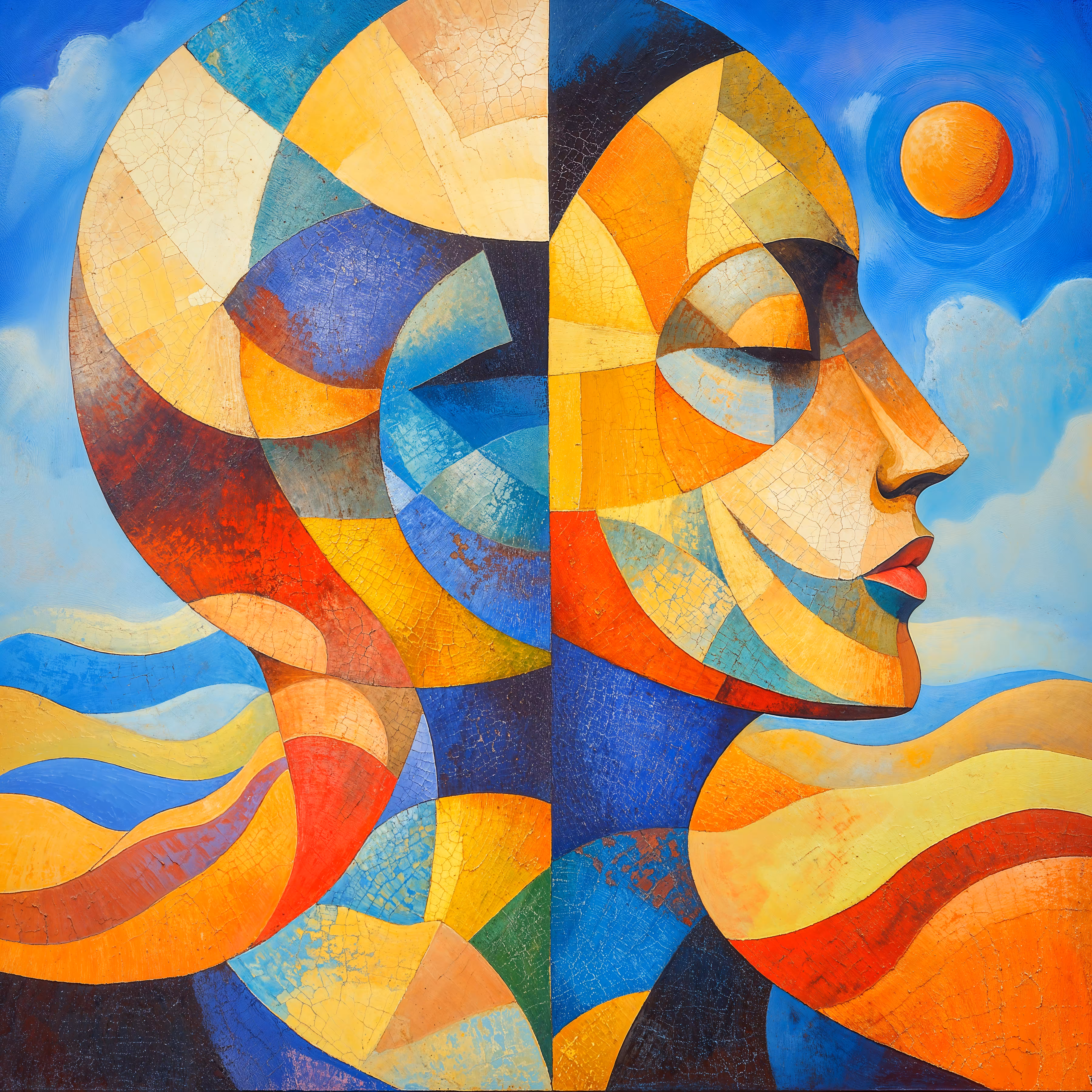 Abstract Cubist-Surrealist #38