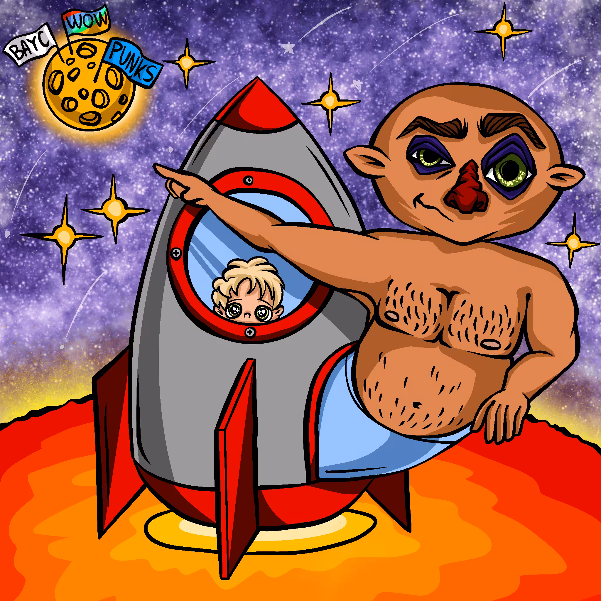 Soapy Dad to the moon