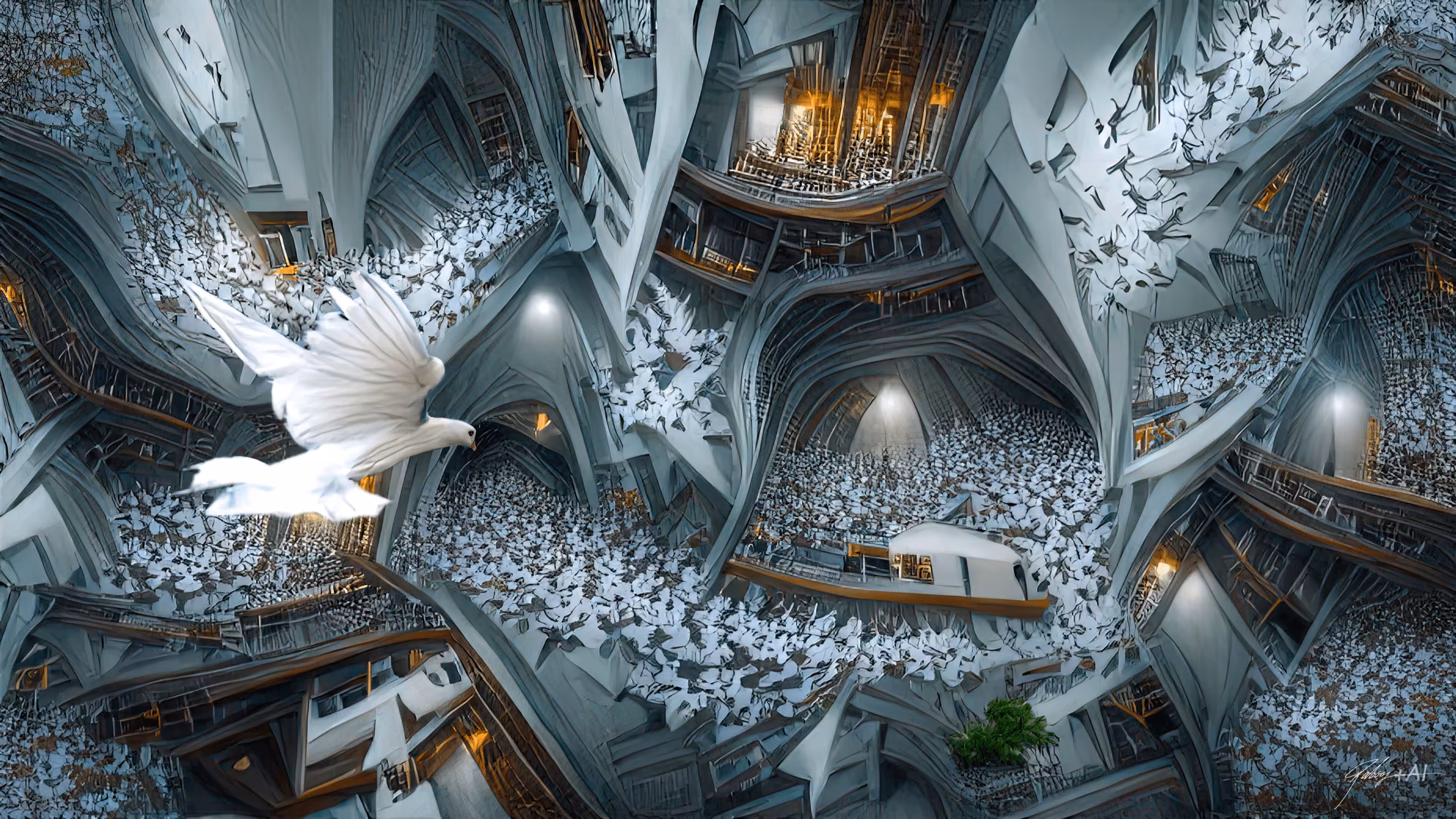 4 dimensional Cathedral of peace