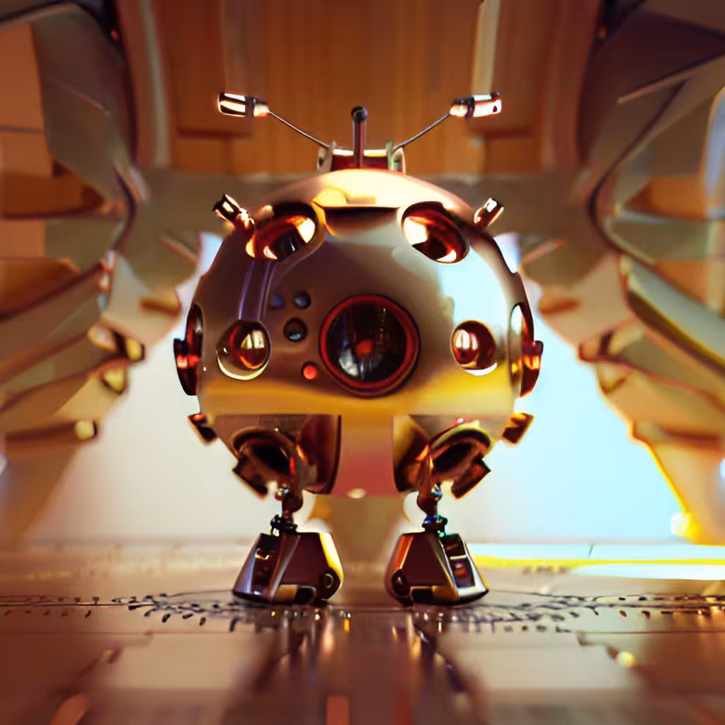Golden Robotic Apples #12