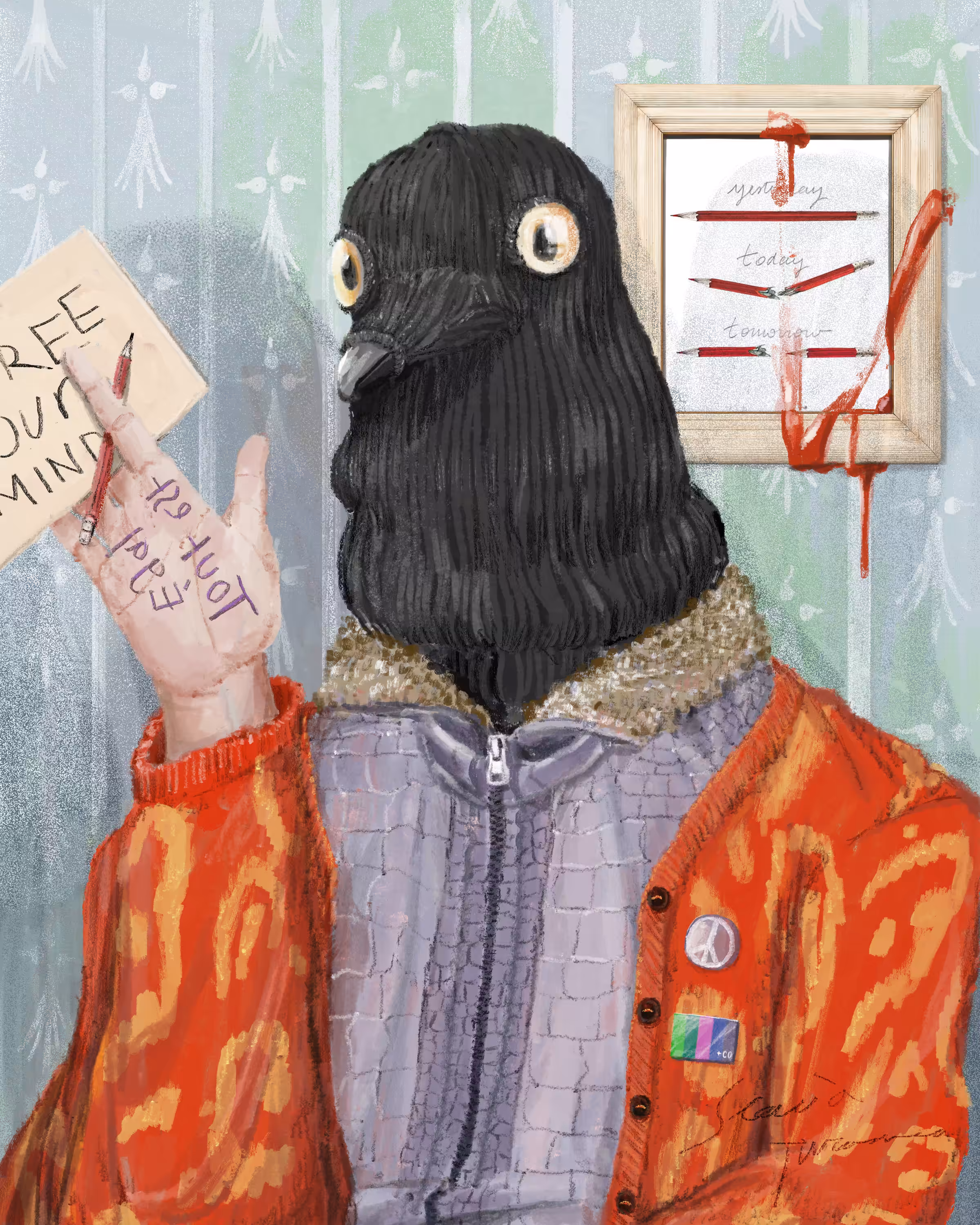 Self-Portrait, Man's Pigeon (2015)