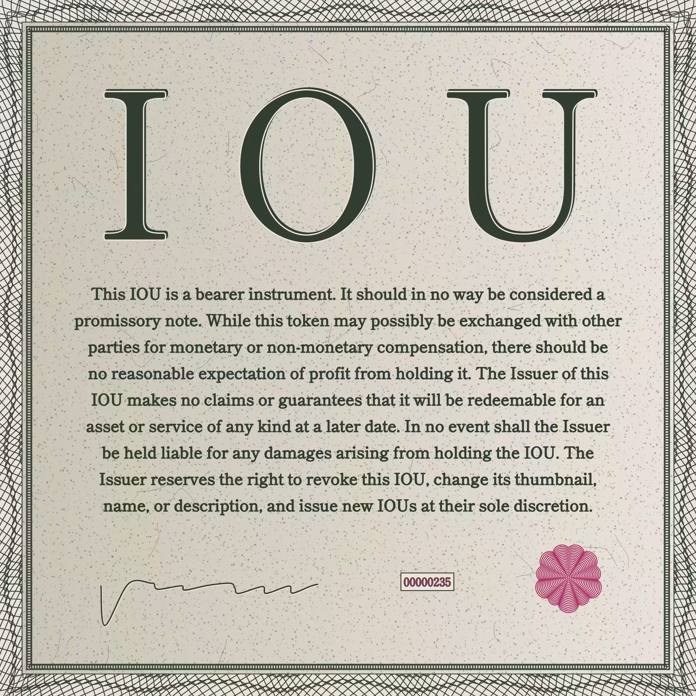 IOU #235