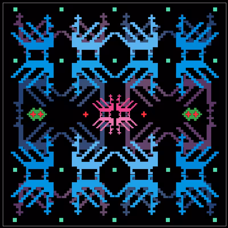 Pixel-Bird Motif #7
