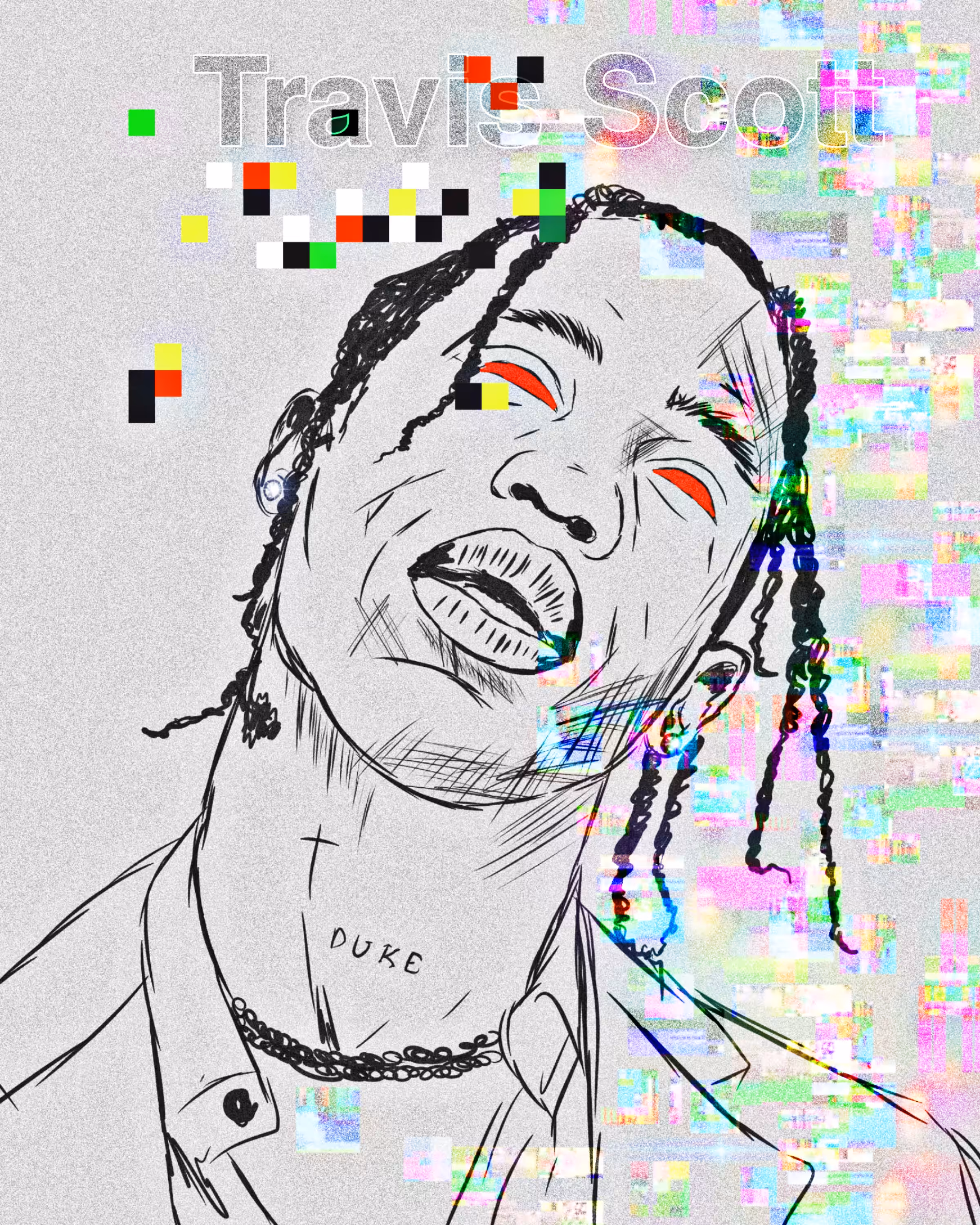 Random 1:1 Artwork : Travis Scott 