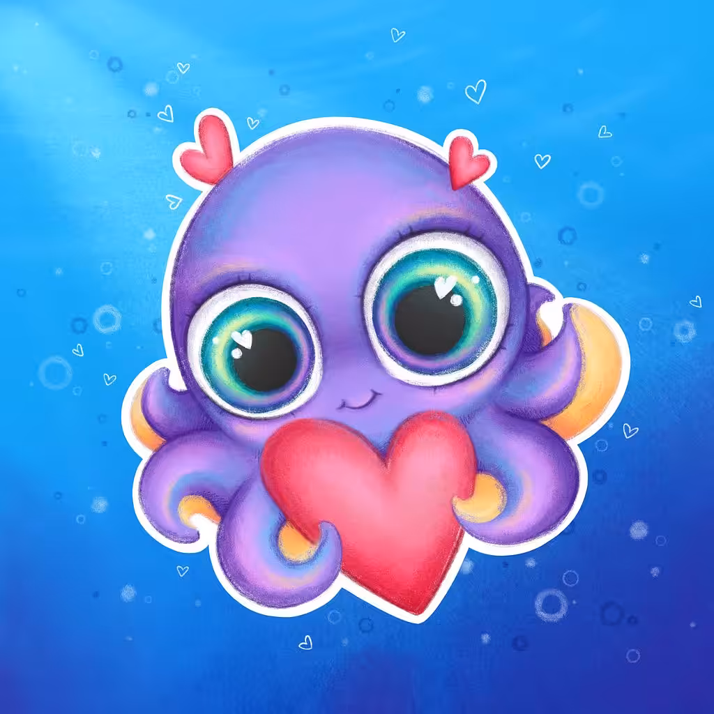 MojiCtopus: Lovely Octopus Jenny