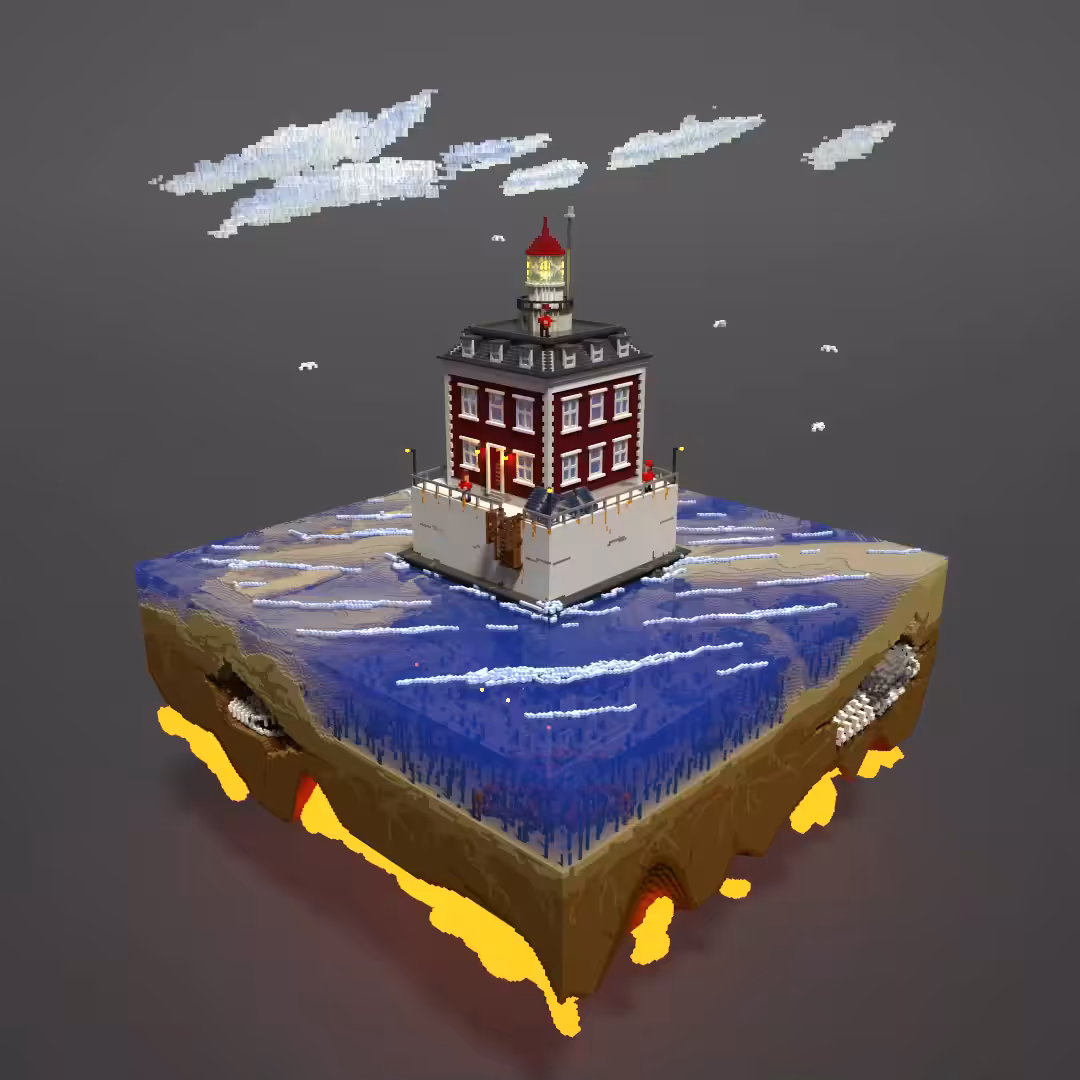 Crypto Lighthouse 04 - New London Ledge Lighthouse, Connecticut, US