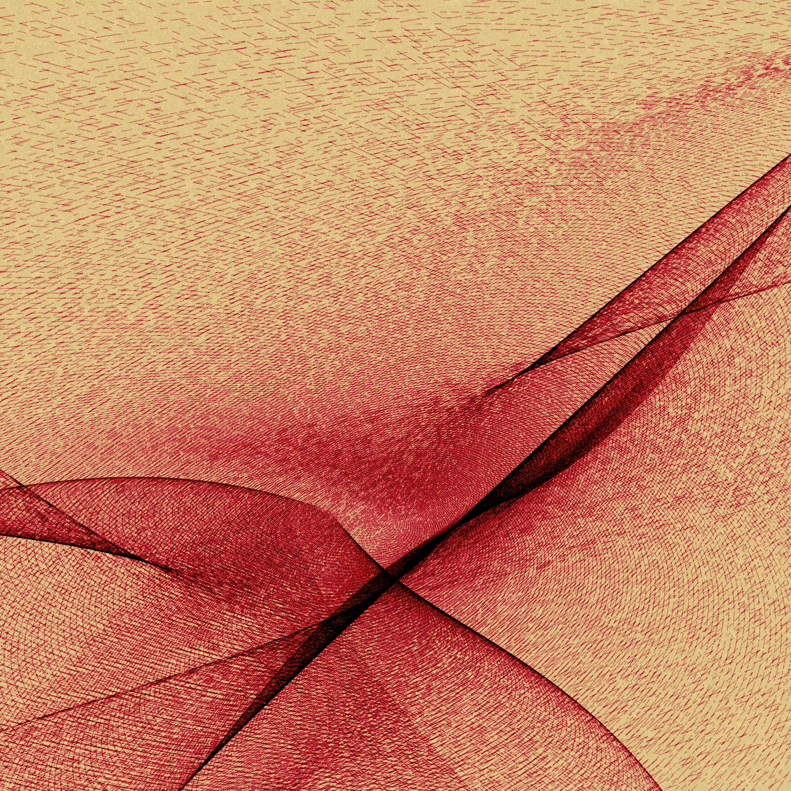Landscape Red Dunes #2- Generative Art
