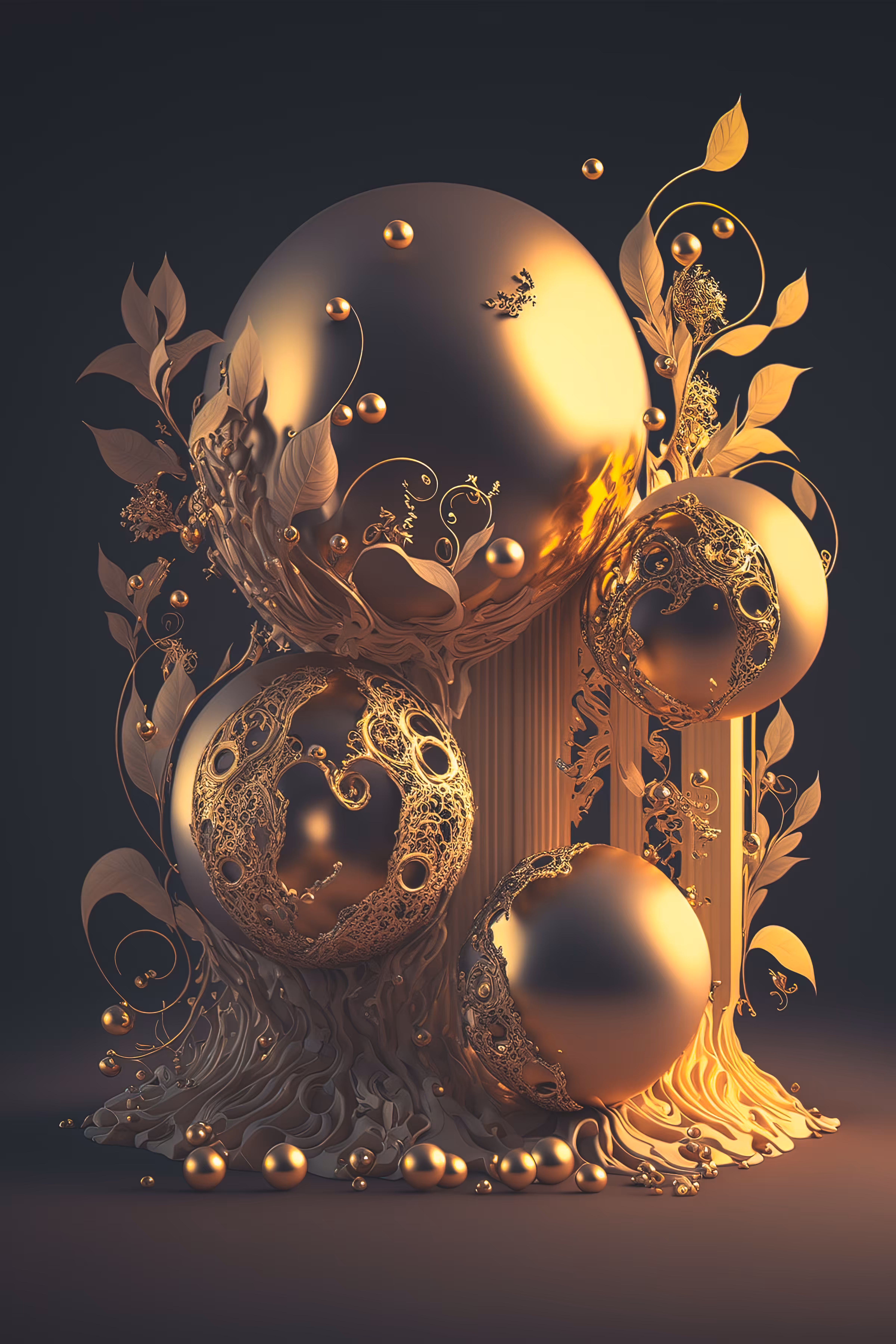 Gold Objkt 001