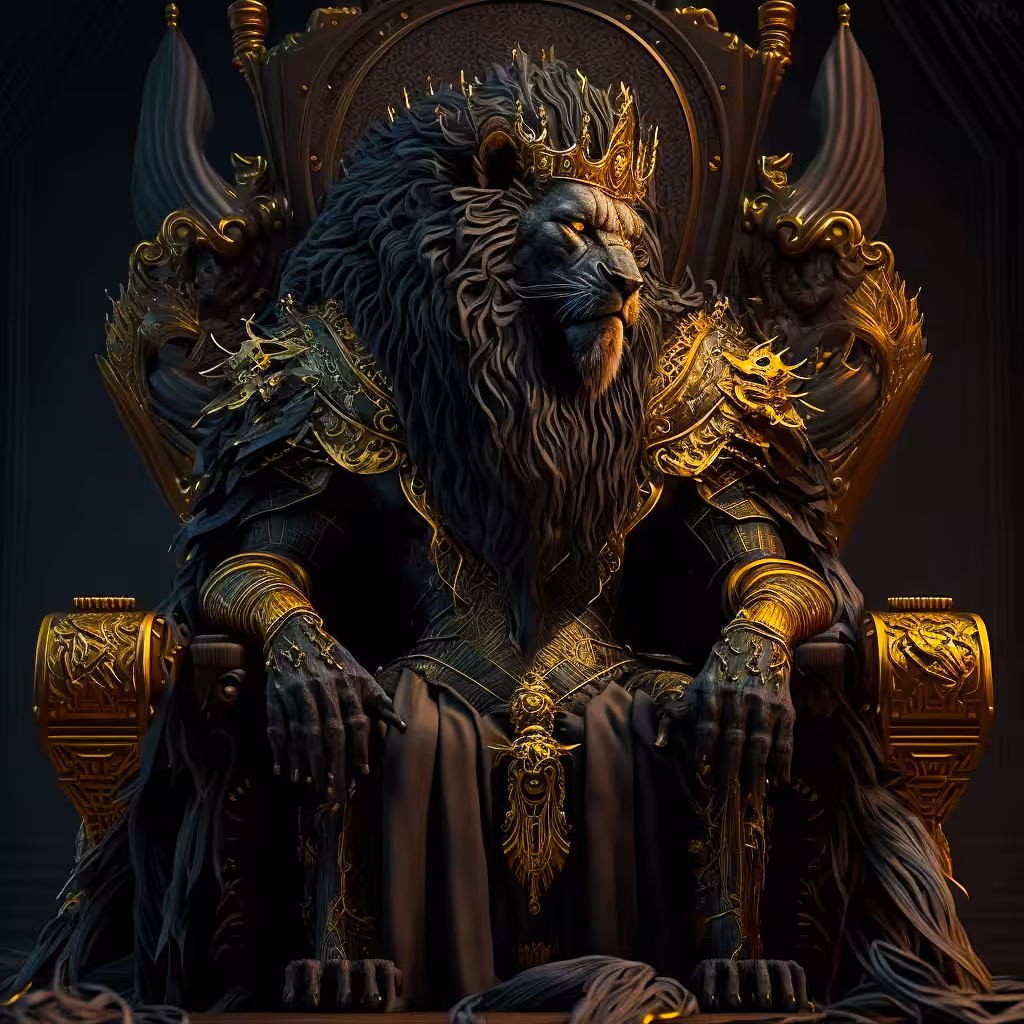 Majestic #07: King lion