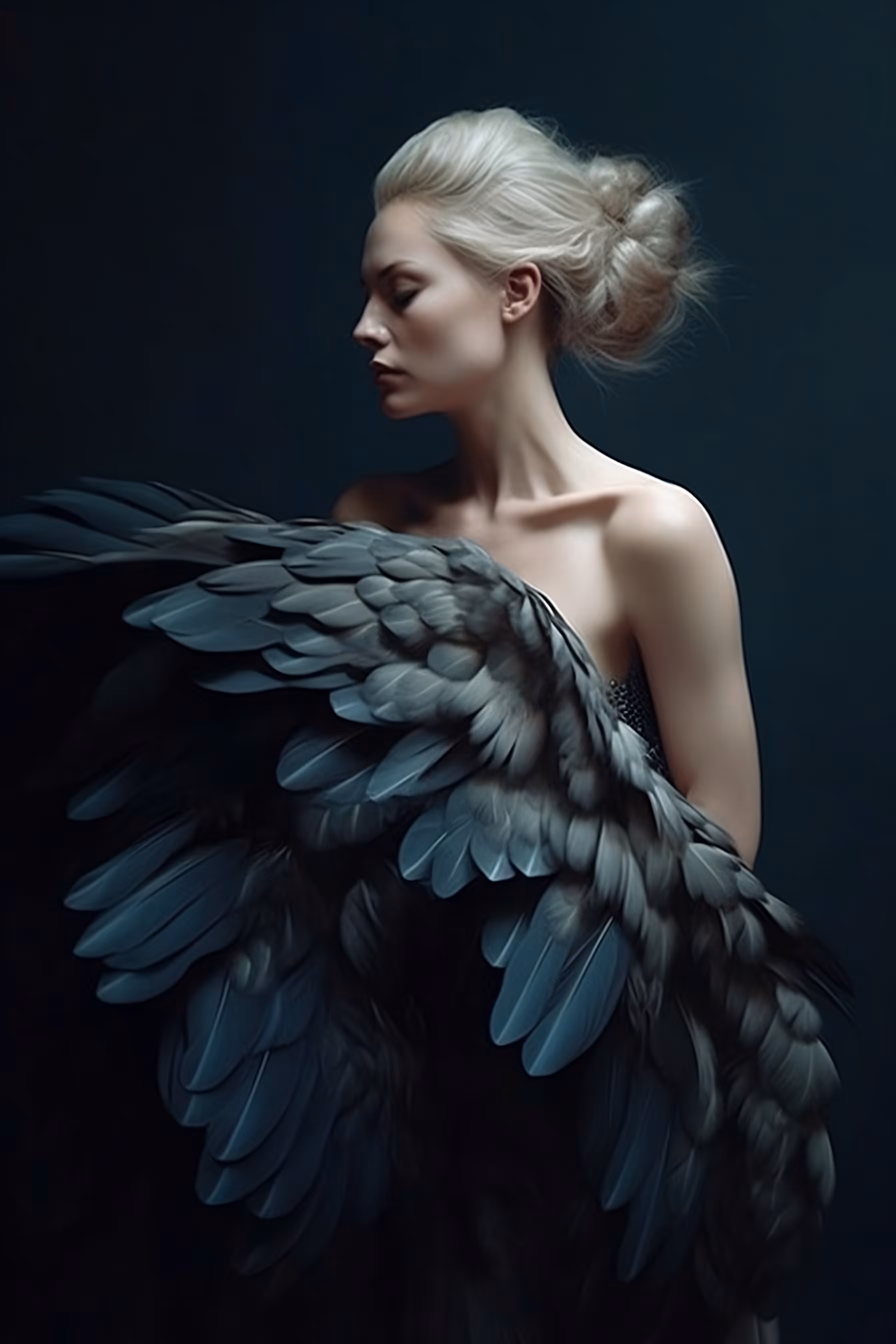 Blue feather 