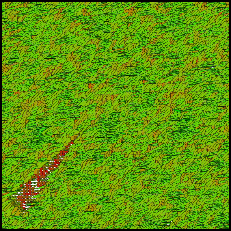 Flow Field Circles Triangle #75